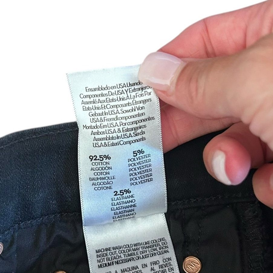 MOTHER MOTHER Black The Insider Crop Step Fray Jeans Sz 27 Size 27" / US 4 / IT 40 - 5 Thumbnail