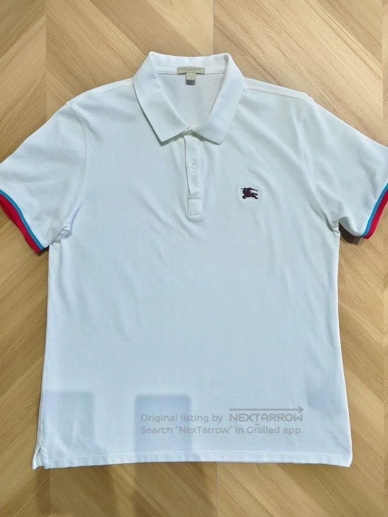 Burberry Unisex White Polo Shirt