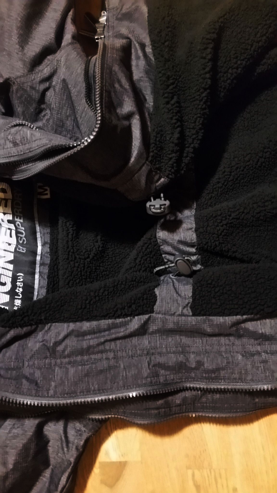 Japanese Brand × Superdry M/L SLIM Sherpa fur Y2K Windbreaker Jacket tailored cinched Size L / US 10 / IT 46 - 18 Thumbnail