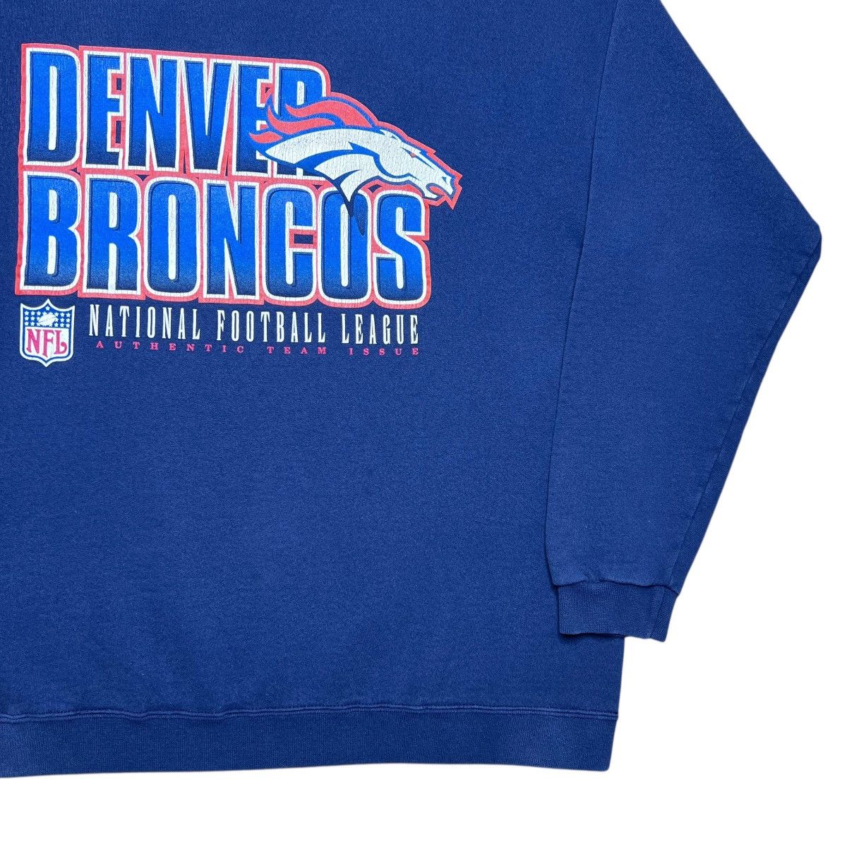 Starter Vtg 1990s NFL Denver Broncos Starter Spell Out 3D Sweatshirt Size US L / EU 52-54 / 3 - 17 Thumbnail