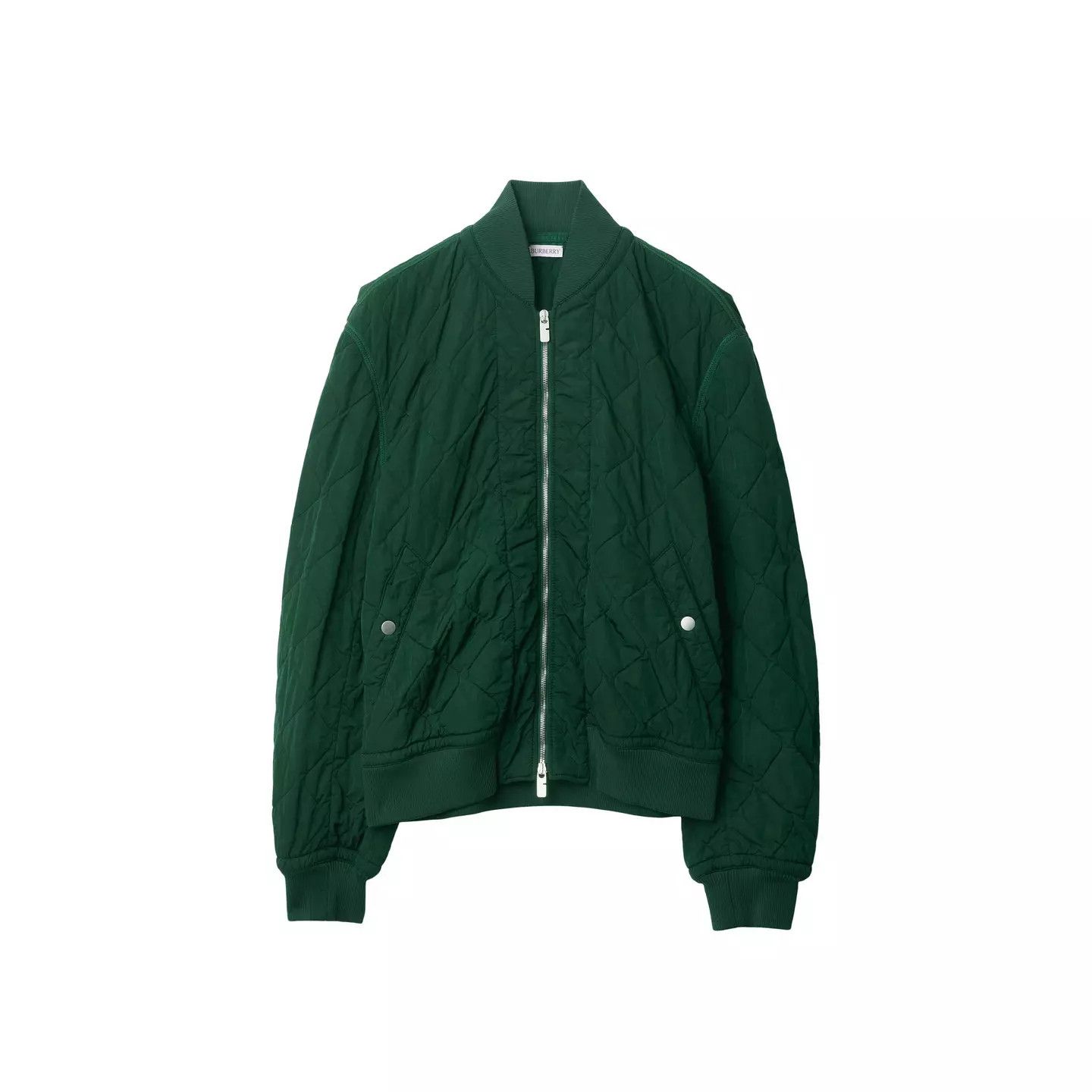 Burberry o1g2r1mq0426 Quilted Zip Jacket in Green Size US L / EU 52-54 / 3 - 1 Thumbnail