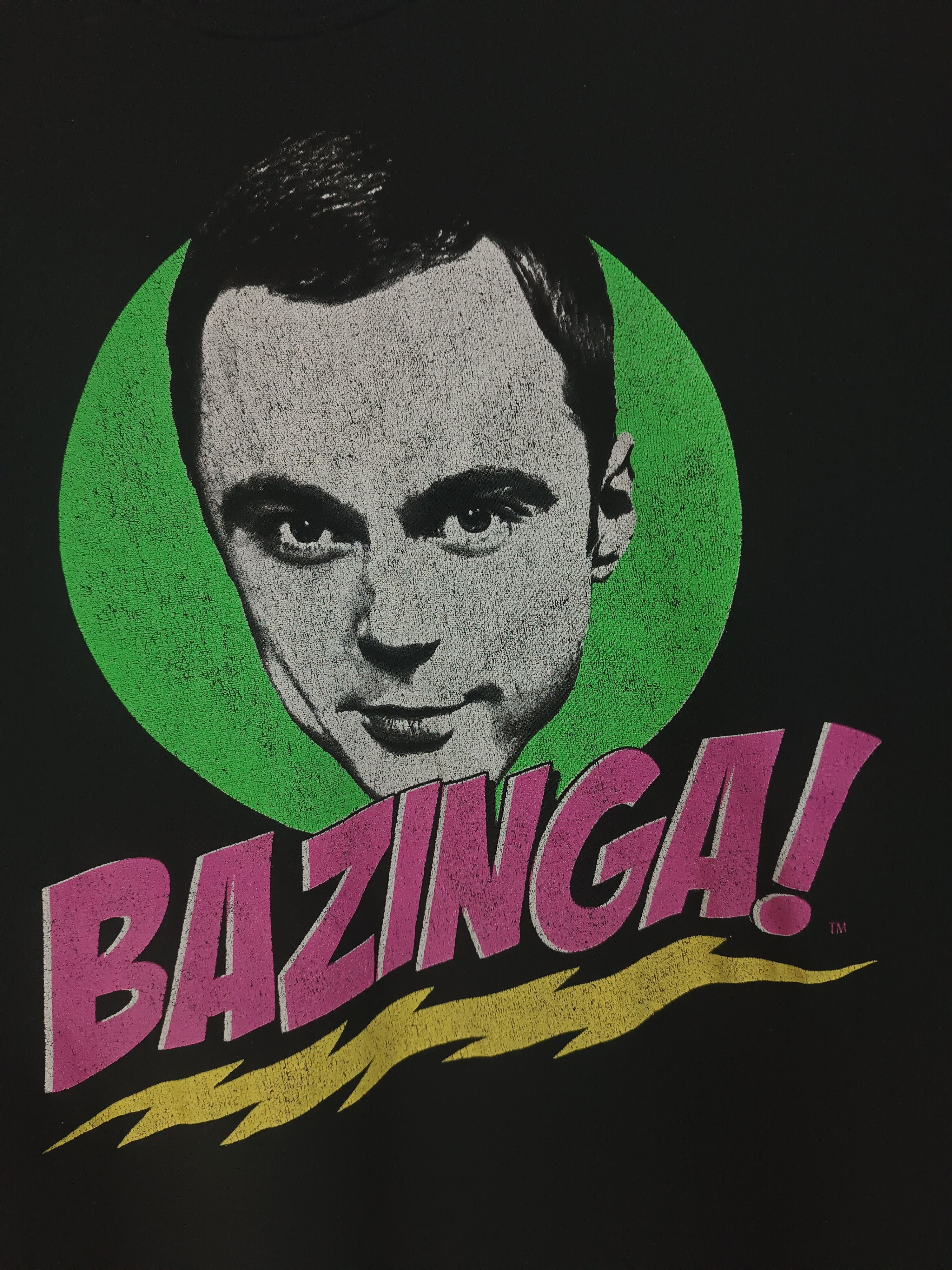 Vintage THRASHED FADED VINTAGE BIG BANG THEORY BAZINGA! TEE SHELDON Size US M / EU 48-50 / 2 - 9 Thumbnail