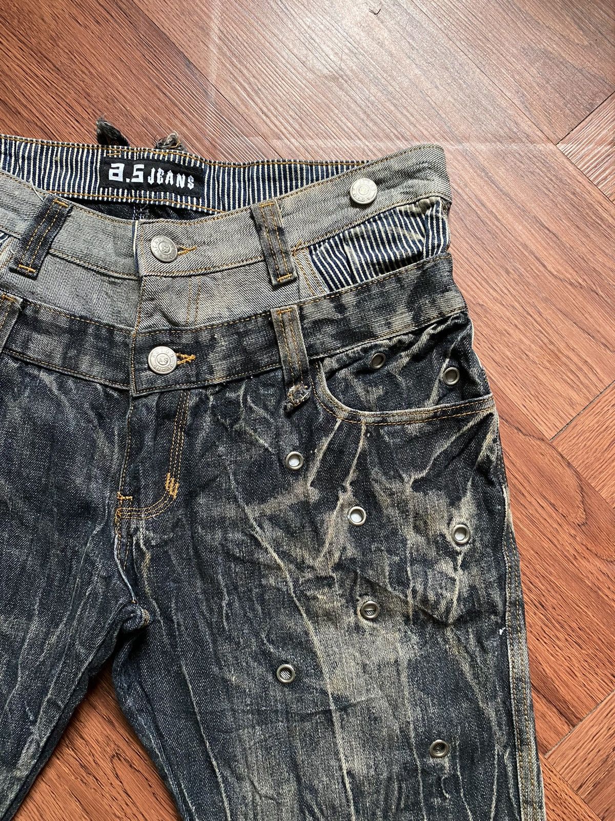 If Six Was Nine × Japanese Brand Aston Double Waist Jeans Size US 34 / EU 50 - 3 Thumbnail
