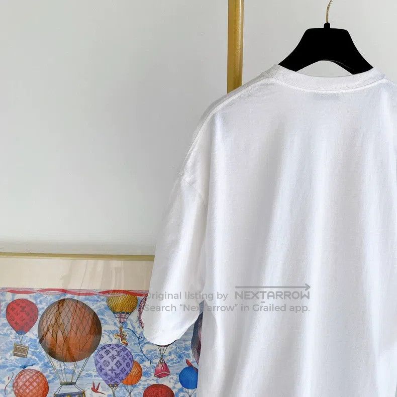 Balenciaga Balenciaga Letter Logo White T-Shirt Size US M / EU 48-50 / 2 - 5 Thumbnail