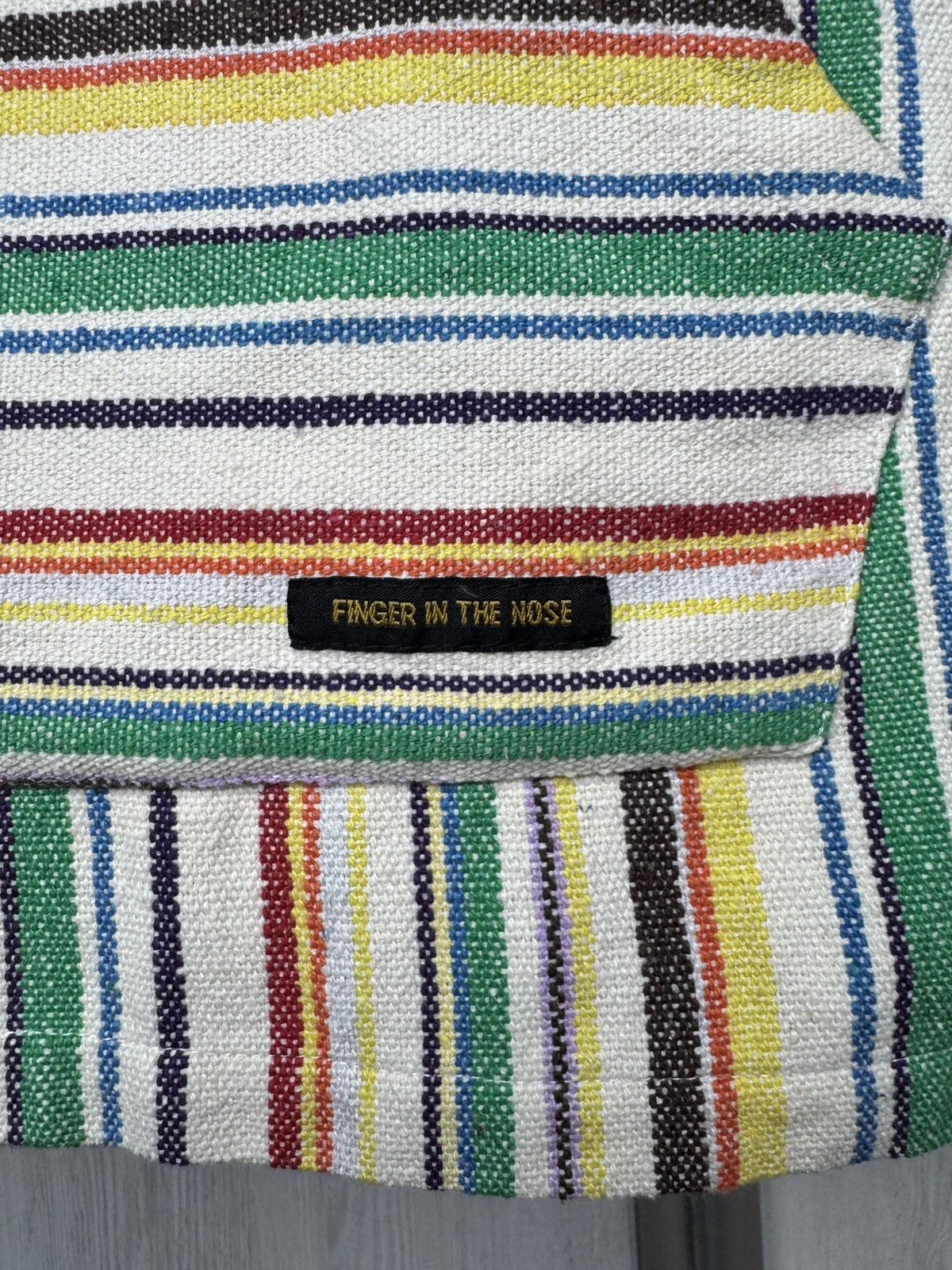 Japanese Brand Finger in the Nose rainbow Ashbury Woven hooded jckt unisex Size XXS / US 00 / IT 34 - 3 Thumbnail