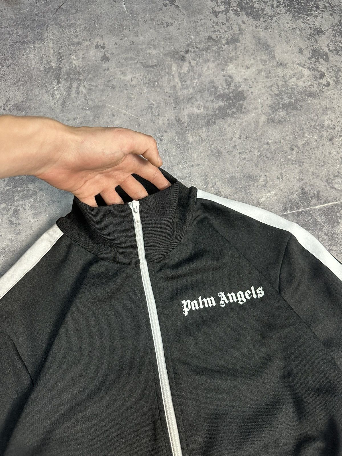 Palm Angels Palm Angels Track Zip Hoodie Black Size US L / EU 52-54 / 3 - 6 Thumbnail
