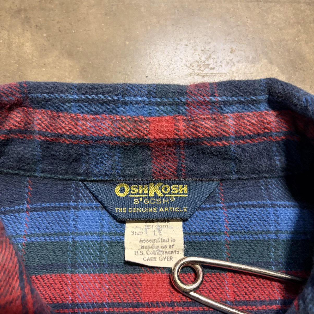 Oshkosh Vintage OshKosh BGosh Plaid Flannel Shirt Button Up Workwear Size US XL / EU 56 / 4 - 8 Thumbnail