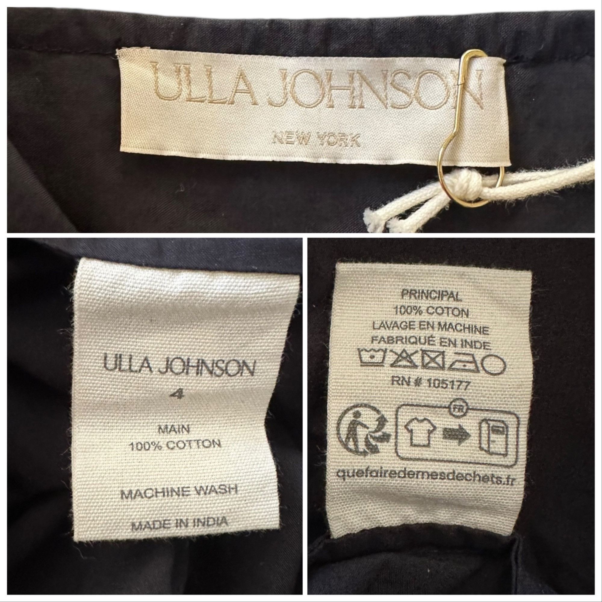 Ulla Johnson ULLA JOHNSON Celestia Broderie Anglaise Cotton Midi Dress, Size S / US 4 / IT 40 - 4 Thumbnail