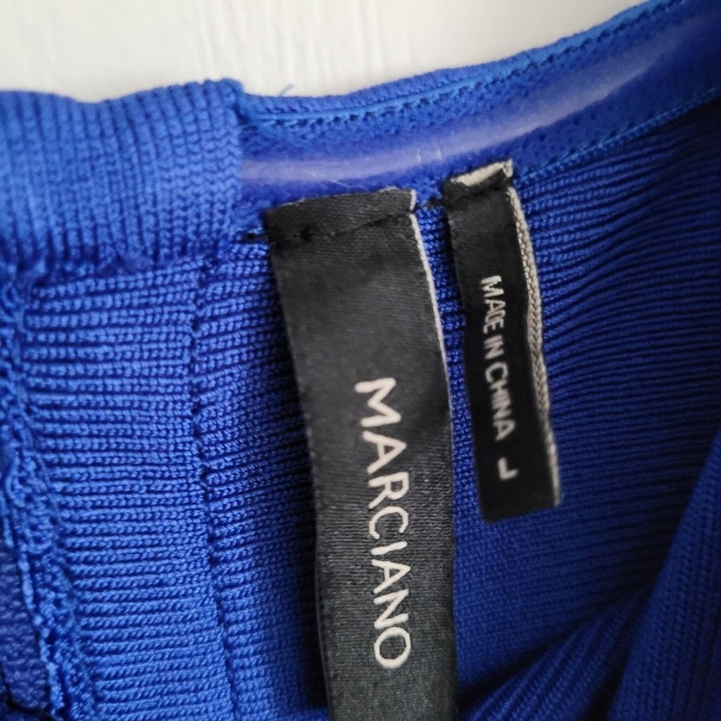 Georges Marciano Marciano Blue Bandage Dress Size L Size L / US 10 / IT 46 - 2 Thumbnail
