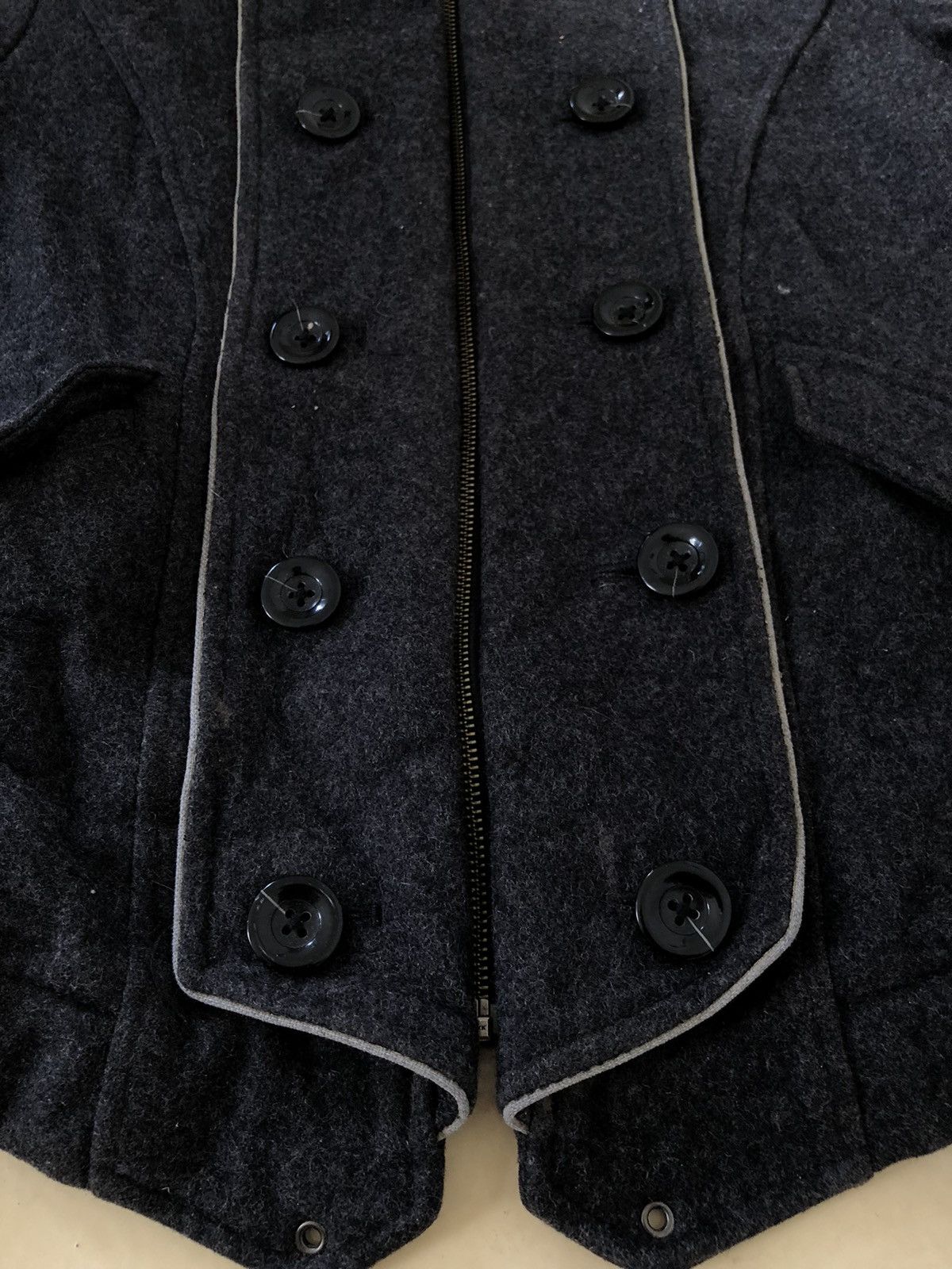 Japanese Brand × PPFM PPFM Japan Wool Jacket Hooded Zipper Punk Style Size US S / EU 44-46 / 1 - 6 Thumbnail