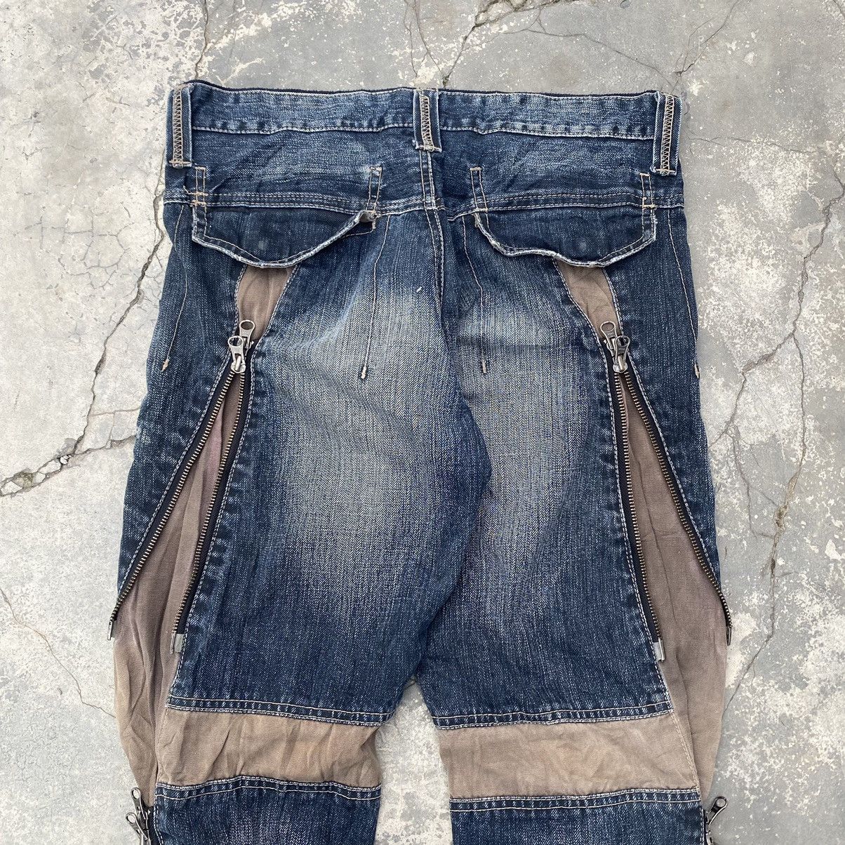 If Six Was Nine PPFM Seditionaries Adjustable Zipper Jeans Size US 31 - 7 Thumbnail