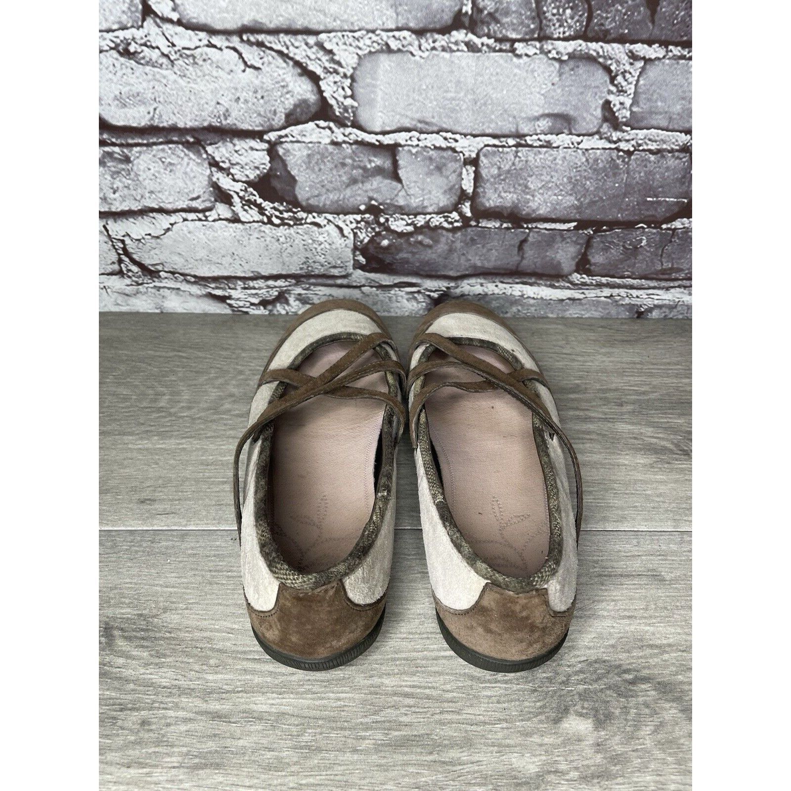 Patagonia Patagonia Beige Suede Brown Maryjane Strap Comfort Shoes Wom Size US 8 / IT 38 - 5 Thumbnail