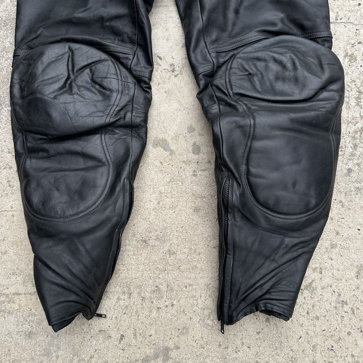 Leather × Vintage Vintage Moto Leather Pants Size 62 00s Y2K Style USA Size US 43 - 3 Thumbnail