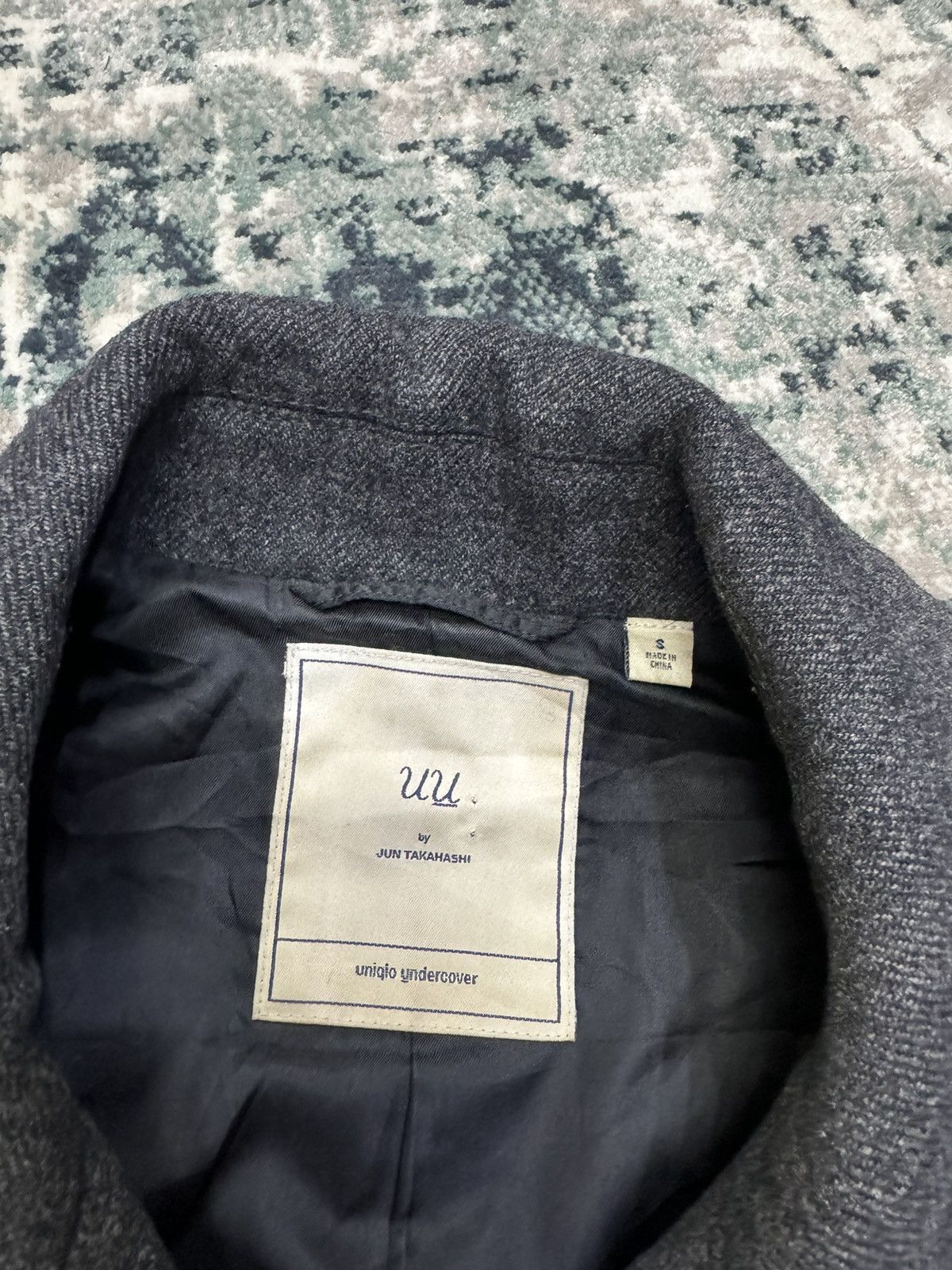 Jun Takahashi × Undercover × Uniqlo UNIQLO X UNDERCOVER DOUBLE BREASTED PEA COAT WOOL MIX JACKET Size US S / EU 44-46 / 1 - 6 Thumbnail