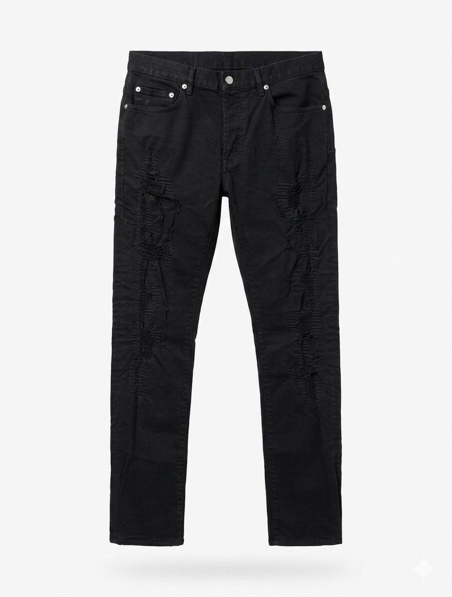 Dior 2013 Dior Homme Only For Japan Distressed Denim Jeans Size US 33 - 1 Thumbnail