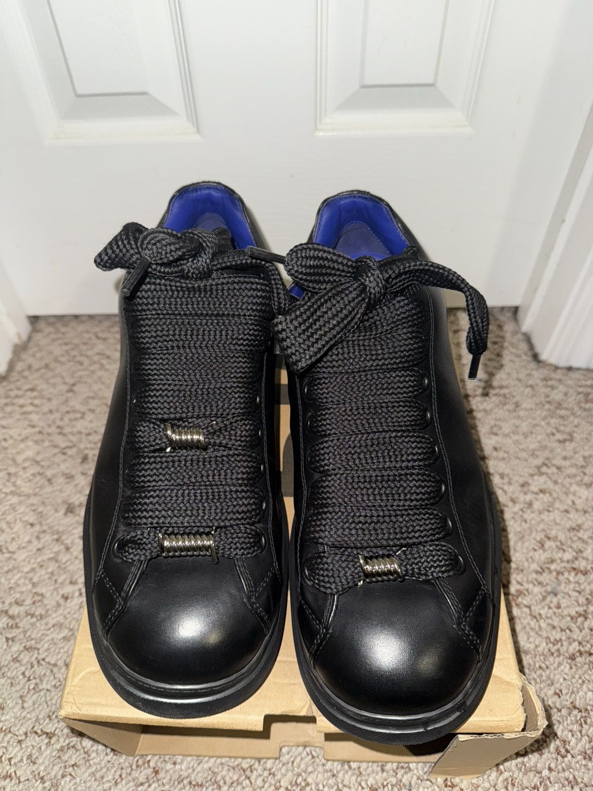 Burberry Burberry Ranger Black Leather Boots Size US 12 / EU 45 - 2 Thumbnail