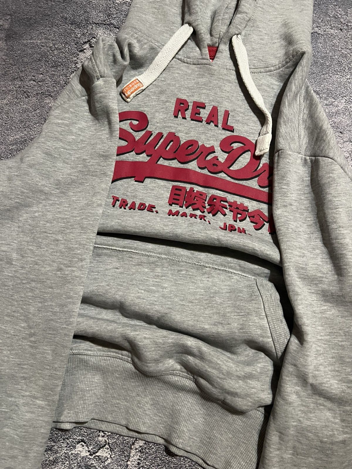 Vintage CRAZY Vintage SuperDry Hoodie - Archive Y2K Drip Y2K Grey L Size US L / EU 52-54 / 3 - 5 Thumbnail