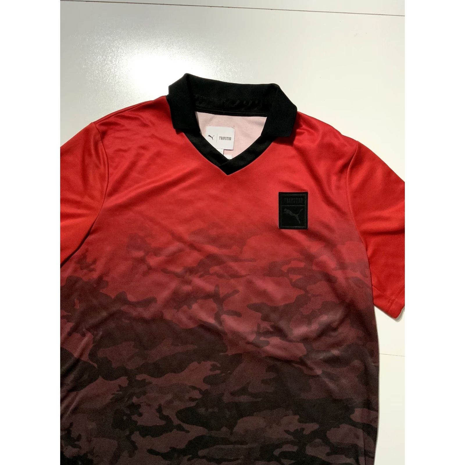 Puma PUMA X Trapstar Vented Multicolored Trap Camo Football Jersey Polo Shirt Sz. L Mens Polo Jersey Multicolor Football Size US L / EU 52-54 / 3 - 3 Thumbnail