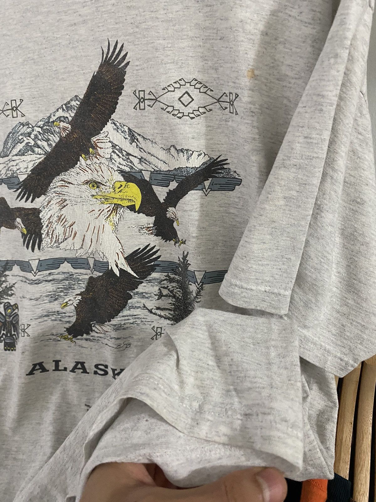 Vintage Alaska jerzees tag Size US XL / EU 56 / 4 - 3 Thumbnail