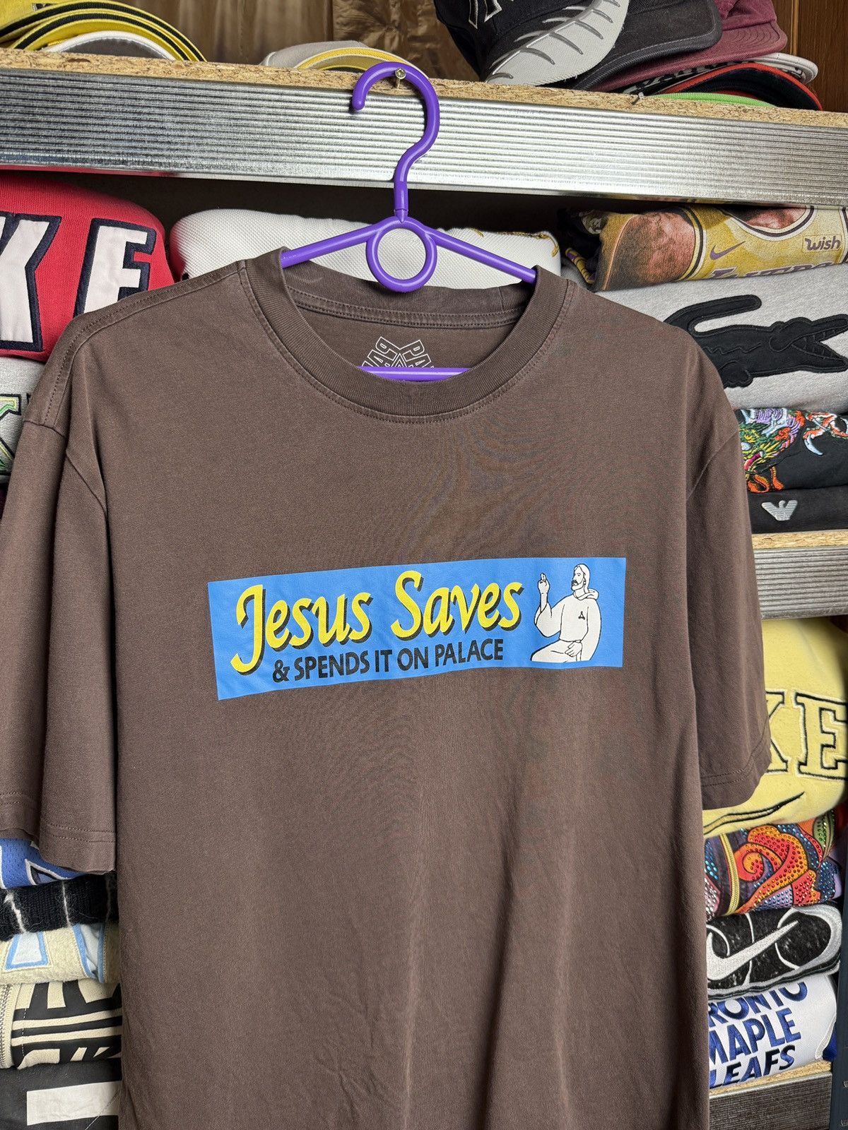 Palace Jesus Saves Palace Tee Size US M / EU 48-50 / 2 - 3 Thumbnail
