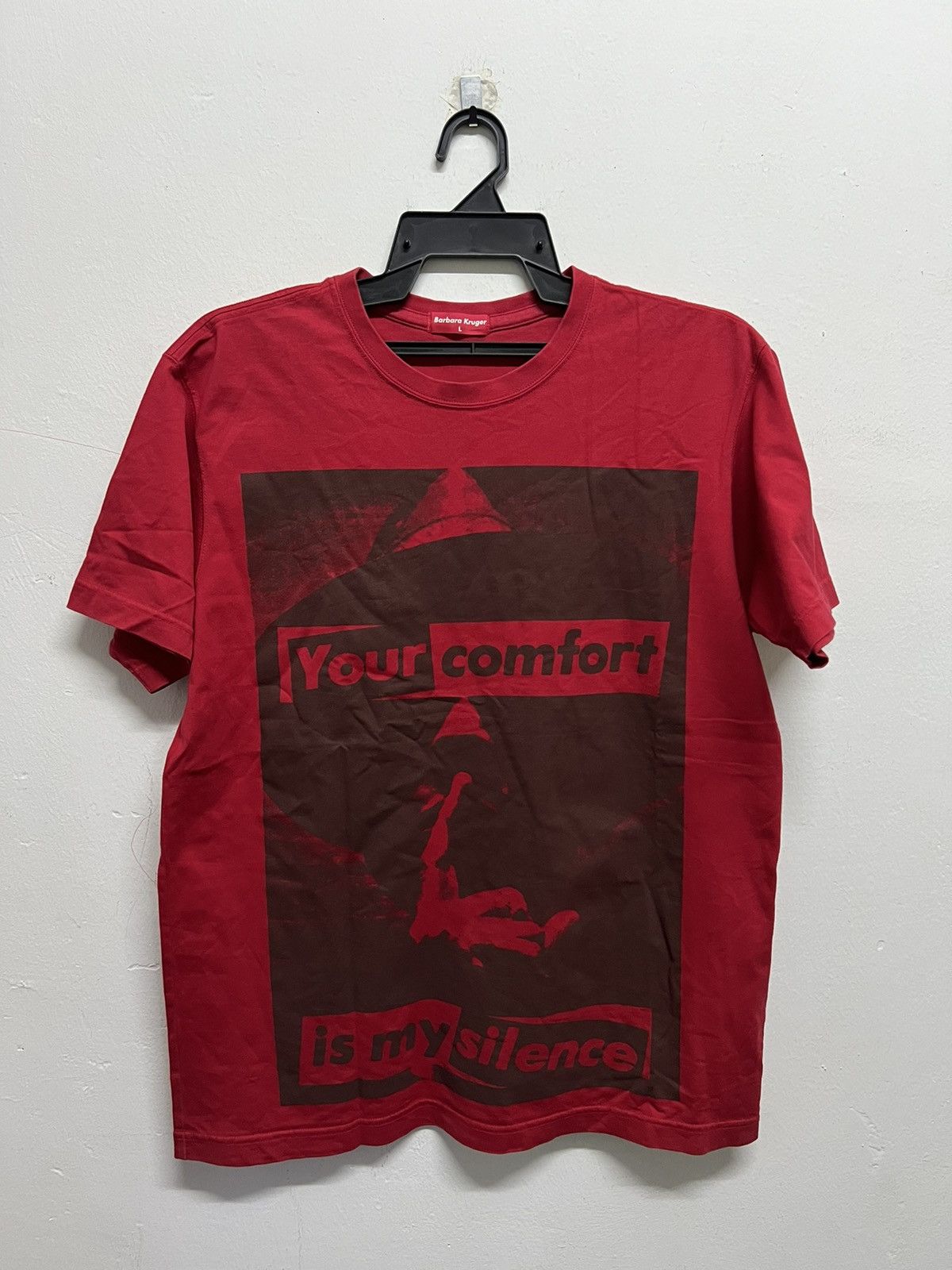 Barbara Kruger × Vintage Vintage 90’s Barbara Kruger Your Comfort is Silence Art Size US L / EU 52-54 / 3 - 1 Thumbnail