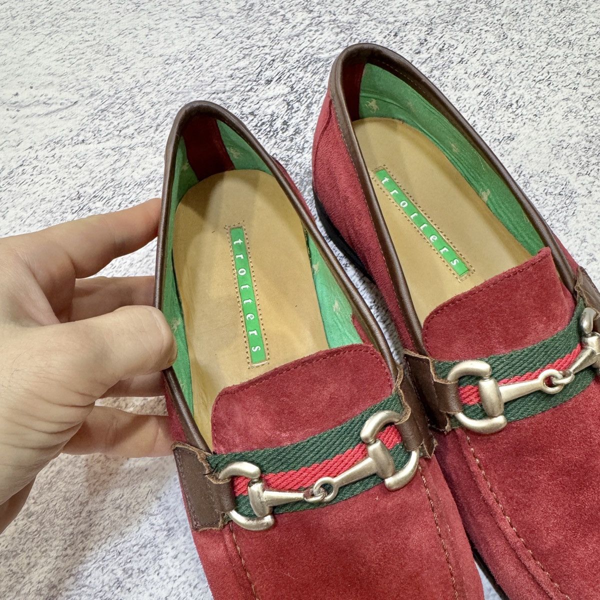Other Trotters Horsebit Suede Lofers US9 UK8 EU42 27cm Size US 9 / EU 42 - 14 Thumbnail