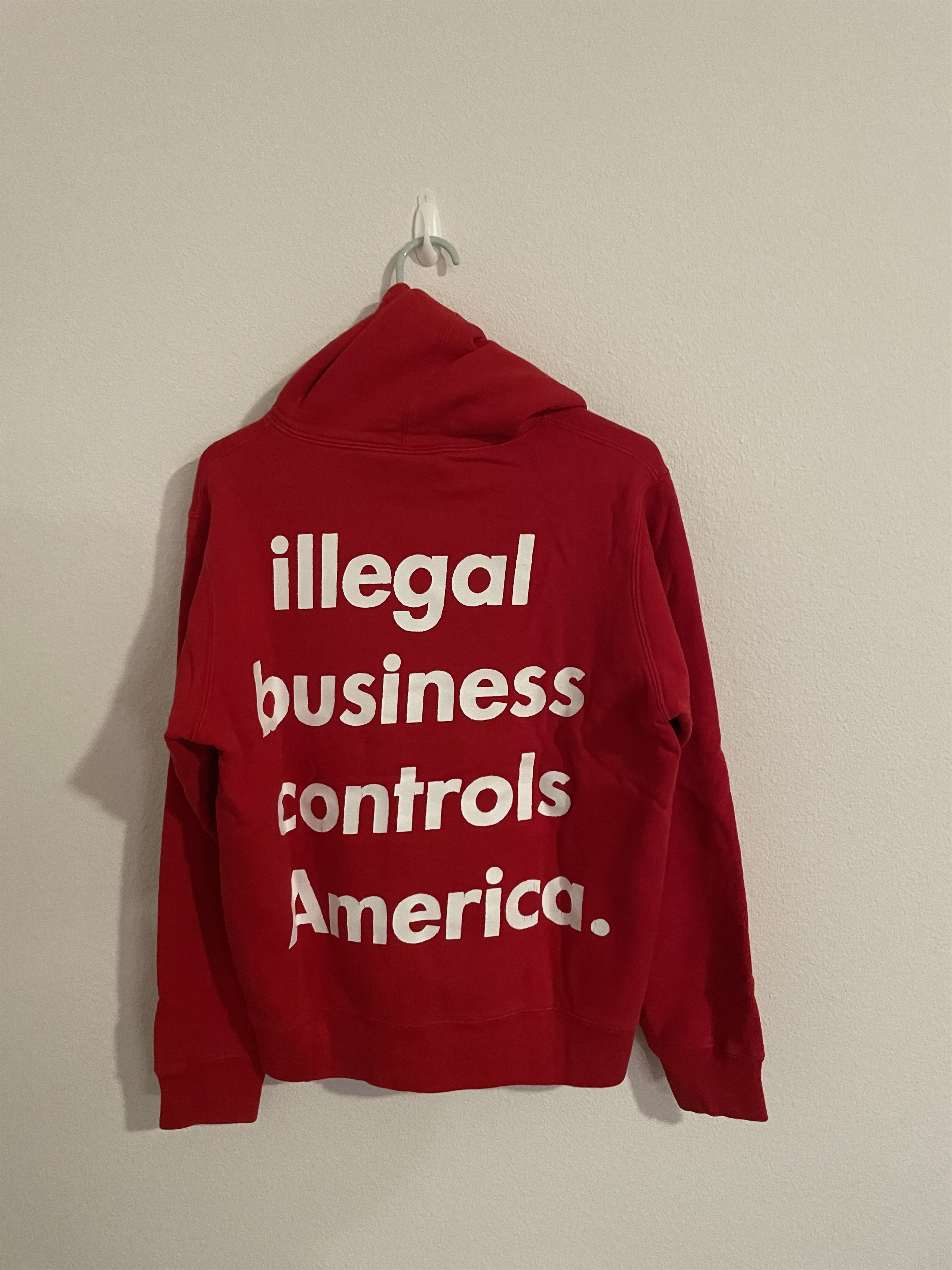 Supreme Supreme Illegal Business Controls America Hoodie Size US S / EU 44-46 / 1 - 1 Thumbnail