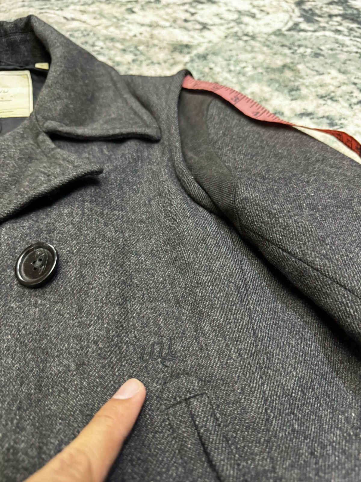 Jun Takahashi × Undercover × Uniqlo UNIQLO X UNDERCOVER DOUBLE BREASTED PEA COAT WOOL MIX JACKET Size US S / EU 44-46 / 1 - 7 Thumbnail