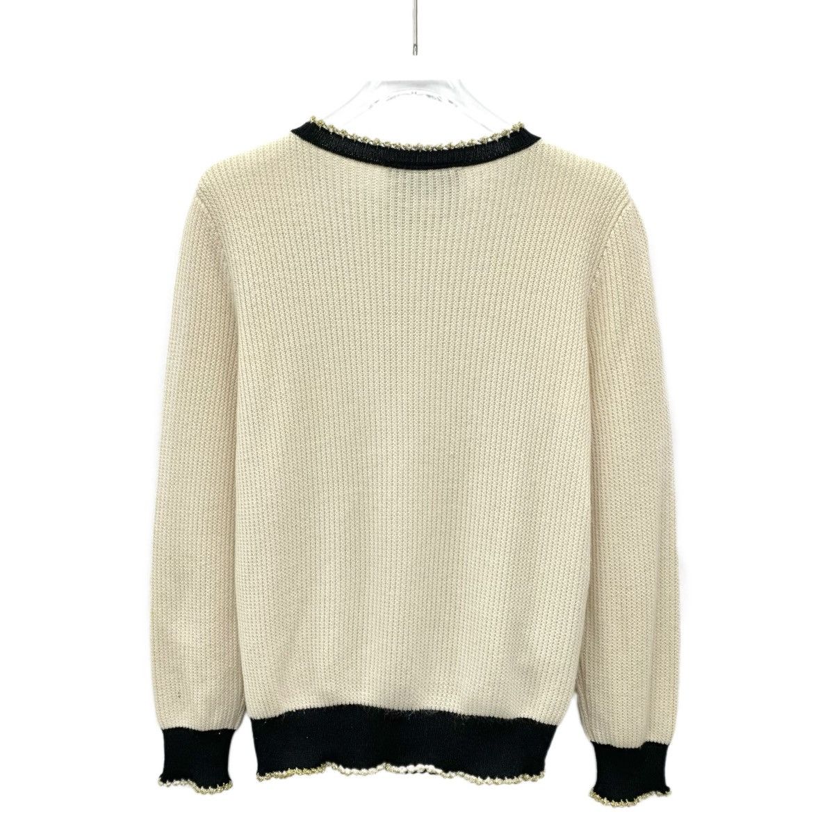 Gucci Gucci Beige Cashmere Long Sleeve Knitwear K26WX Size S / US 4 / IT 40 - 2 Thumbnail