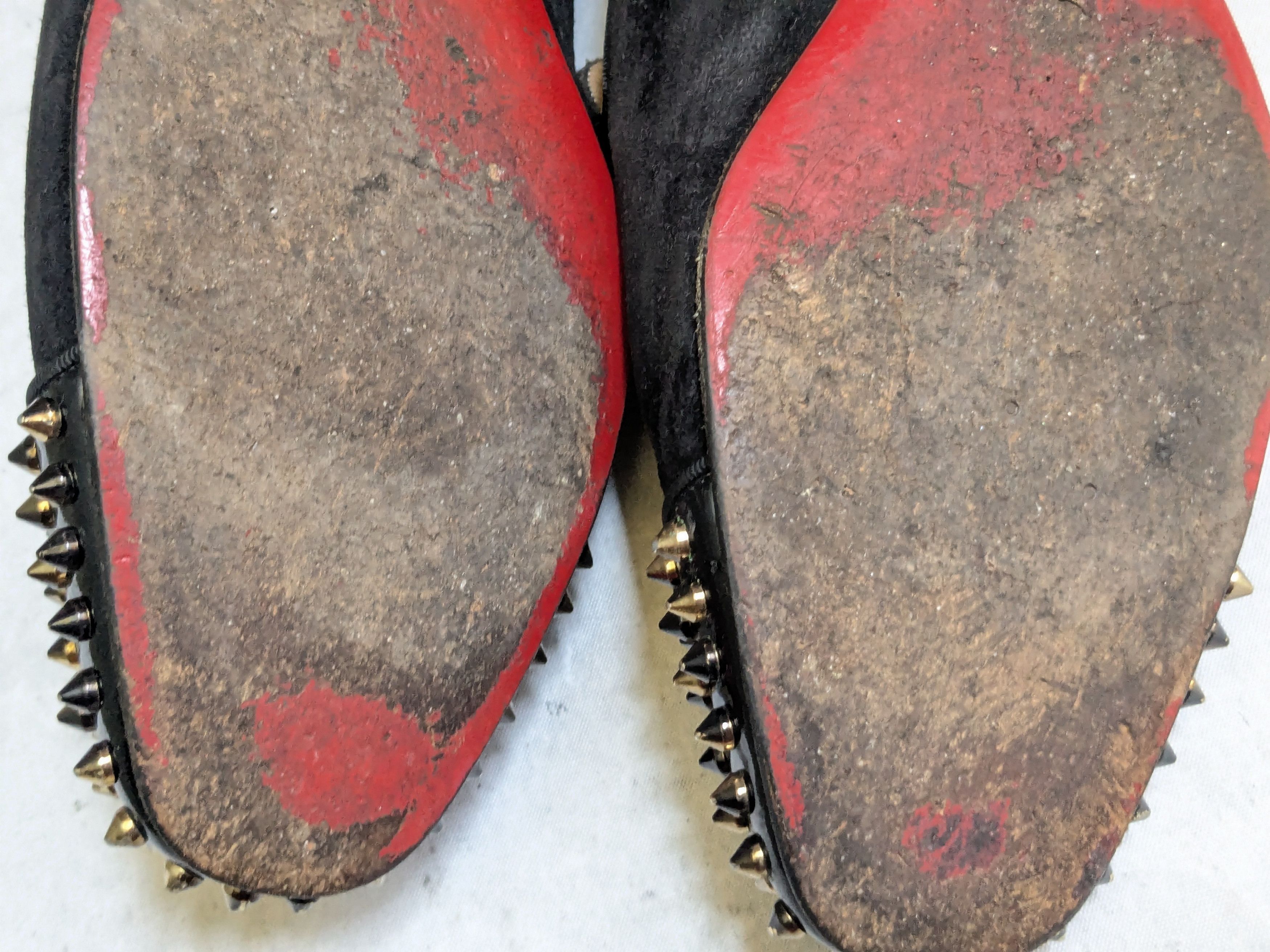 Christian Louboutin Christian Louboutin Spike Loafers Black Suede 9 42 Size US 9 / EU 42 - 15 Thumbnail