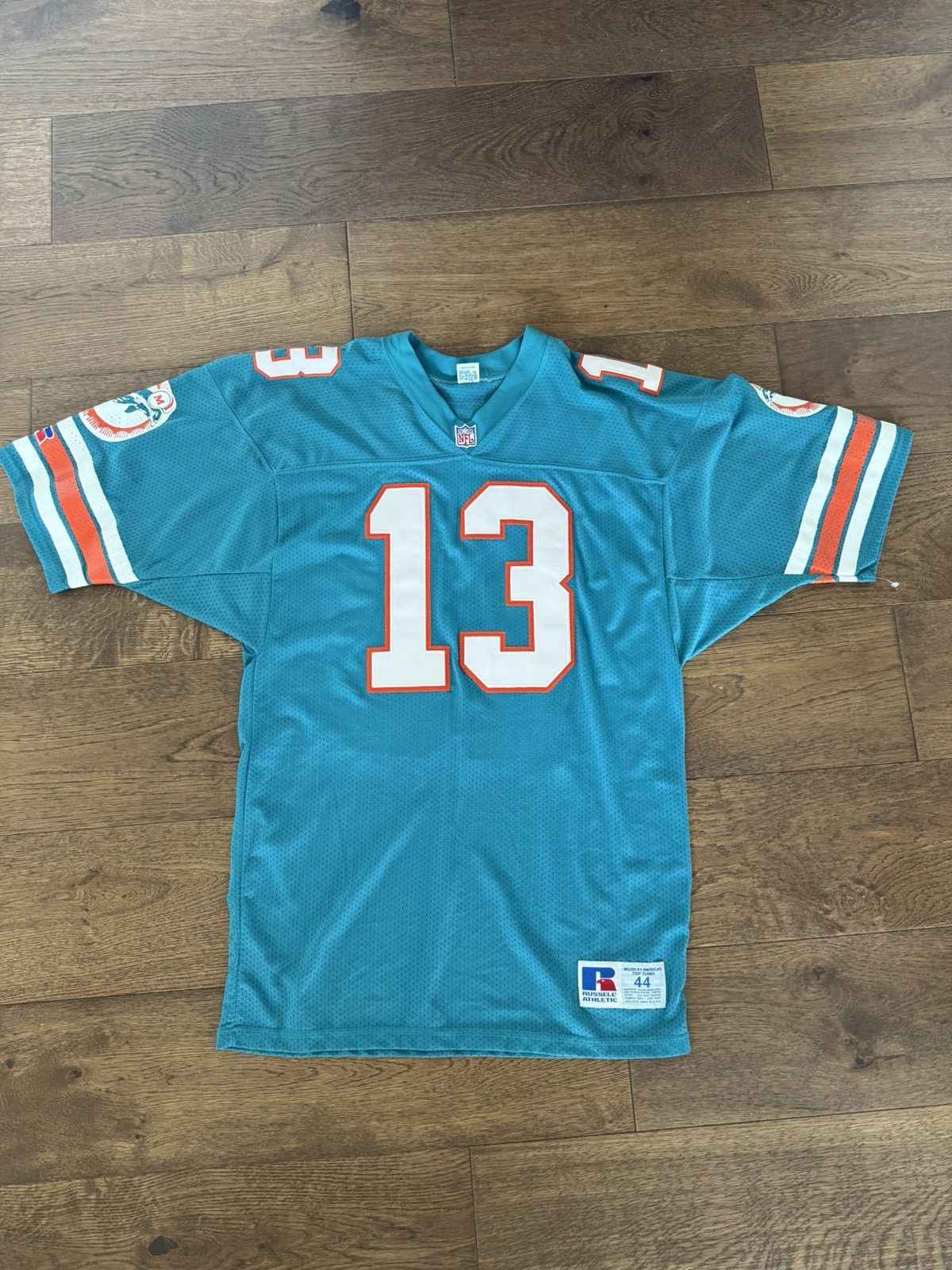 Russell Athletic Vintage Dan Marino Dolphins Jersey in Teal and Orange Sz44 Size US S / EU 44-46 / 1 - 1 Thumbnail