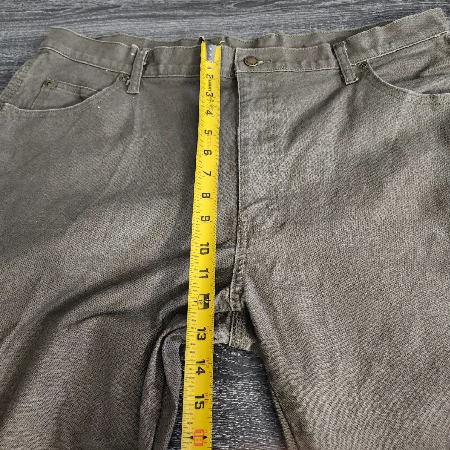 Dickies VINTAGE Dickies Carpenter Pants Mens 38x32 Brown Canvas Workwear Baggy Skater 90s/2000s Mens Size US 38 / EU 54 - 6 Thumbnail