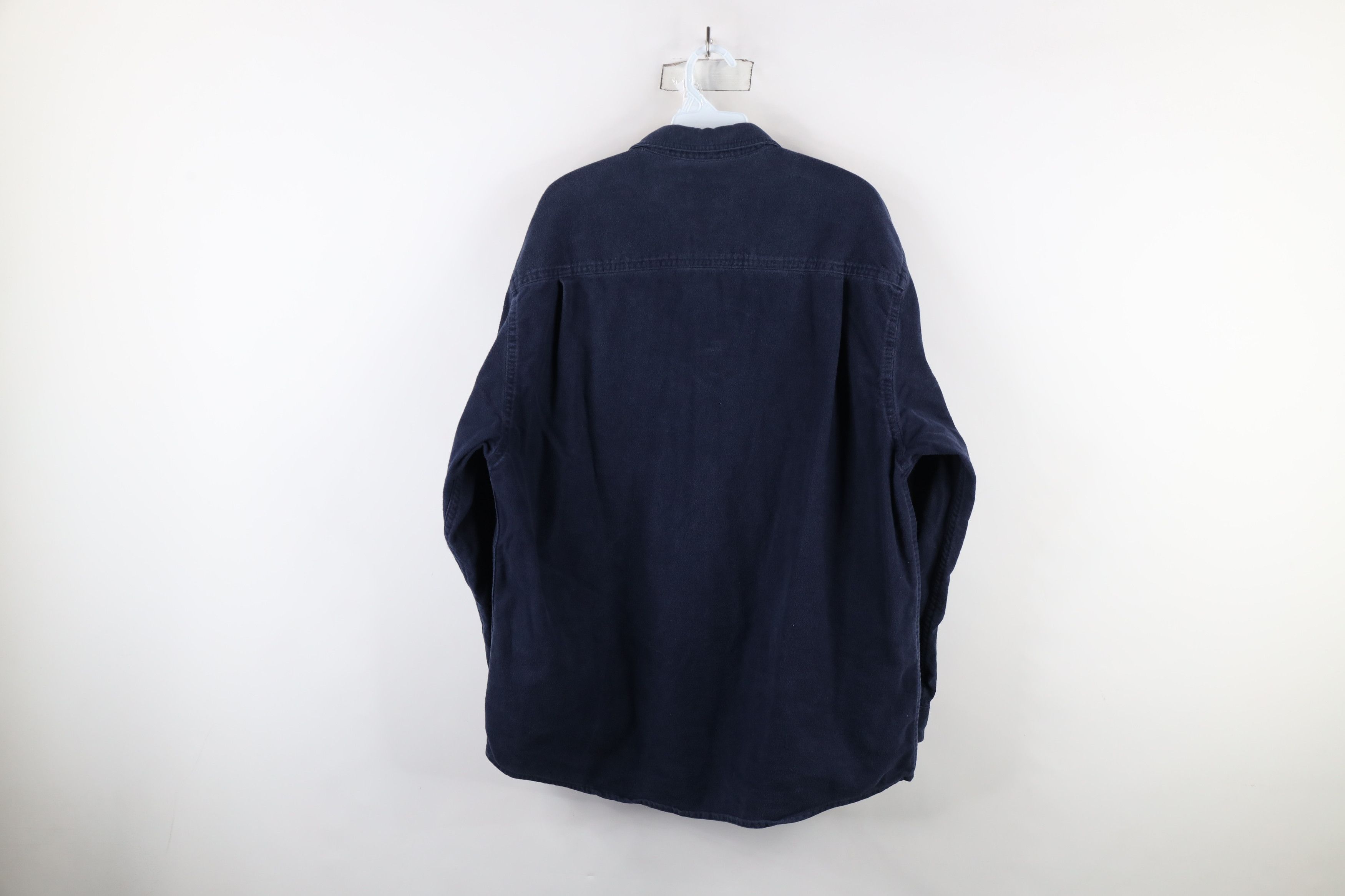 Eddie Bauer Vintage 90s Eddie Bauer Cloth Collared Button Shirt Blue Size US L / EU 52-54 / 3 - 7 Thumbnail