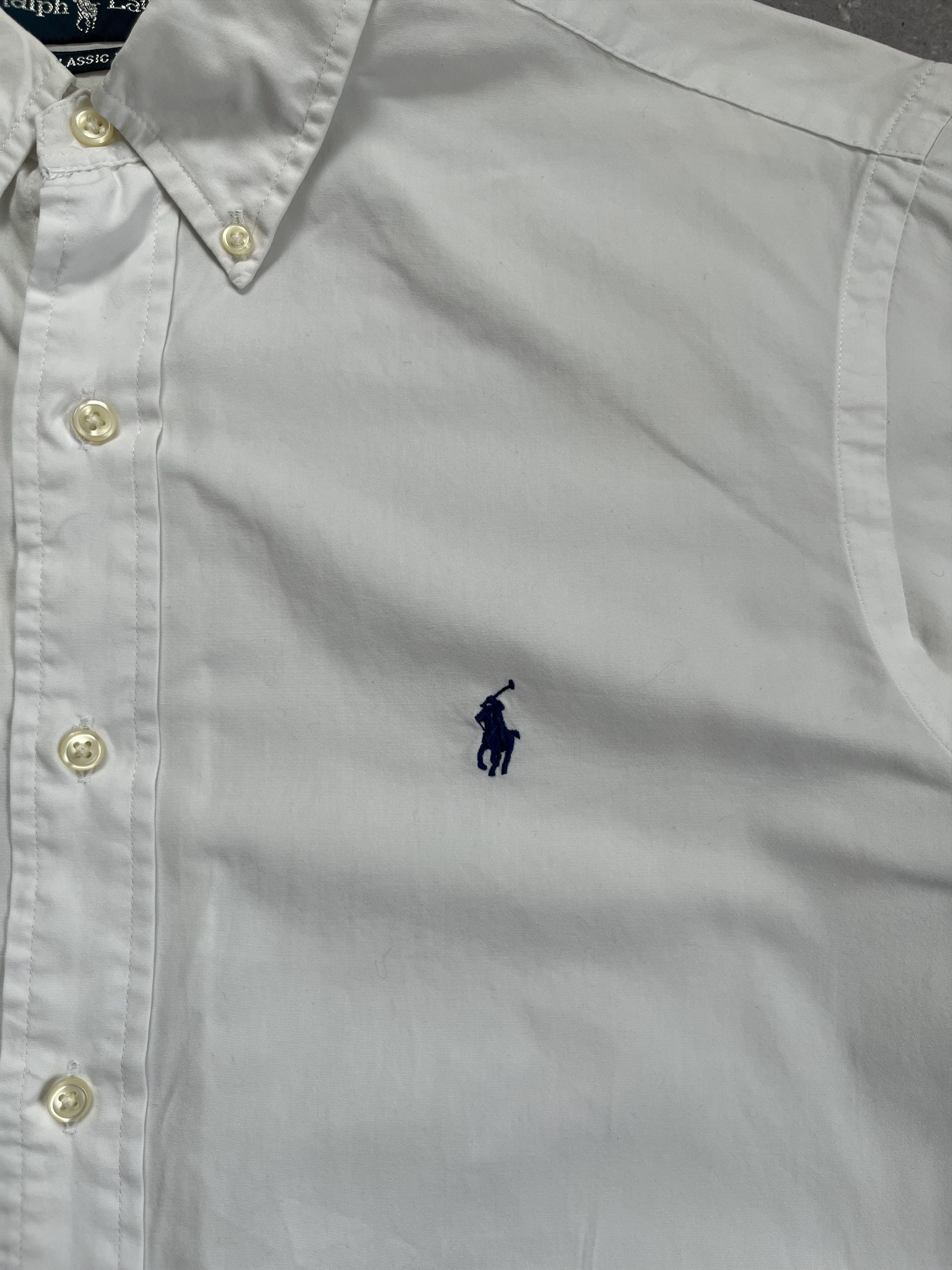 Polo Ralph Lauren Vintage Ralph Lauren Shirt White Short Sleeve Button Down Size US L / EU 52-54 / 3 - 3 Thumbnail
