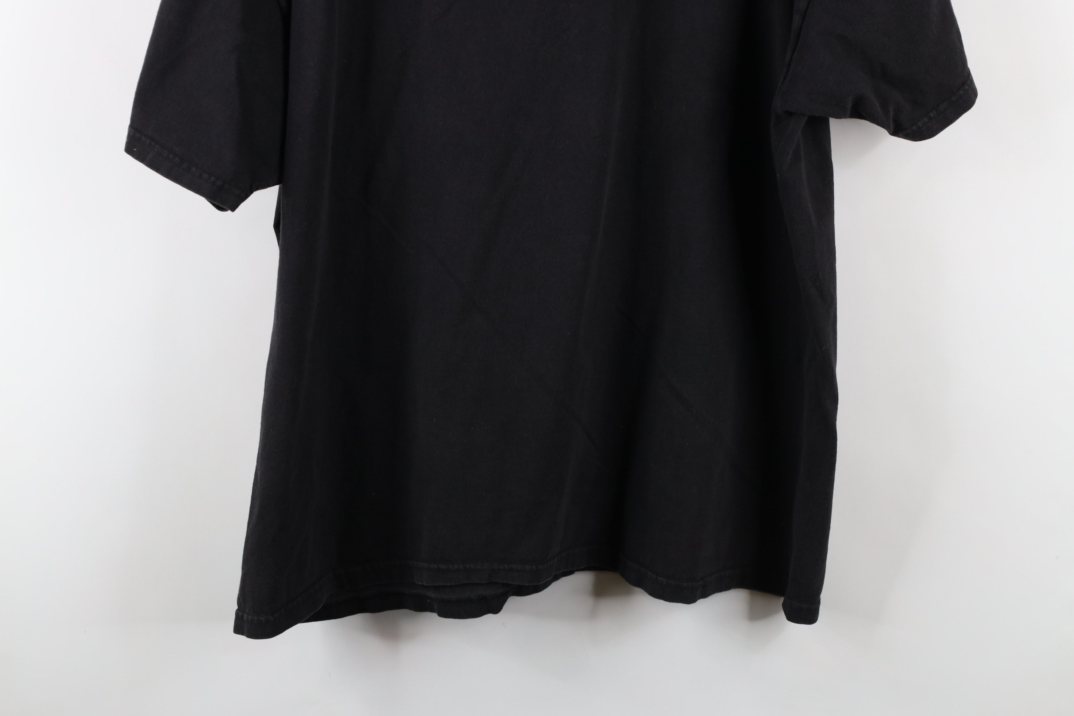 Vintage Vintage 90s Streetwear Blank Cotton Pocket T-Shirt Black Size US XL / EU 56 / 4 - 9 Thumbnail