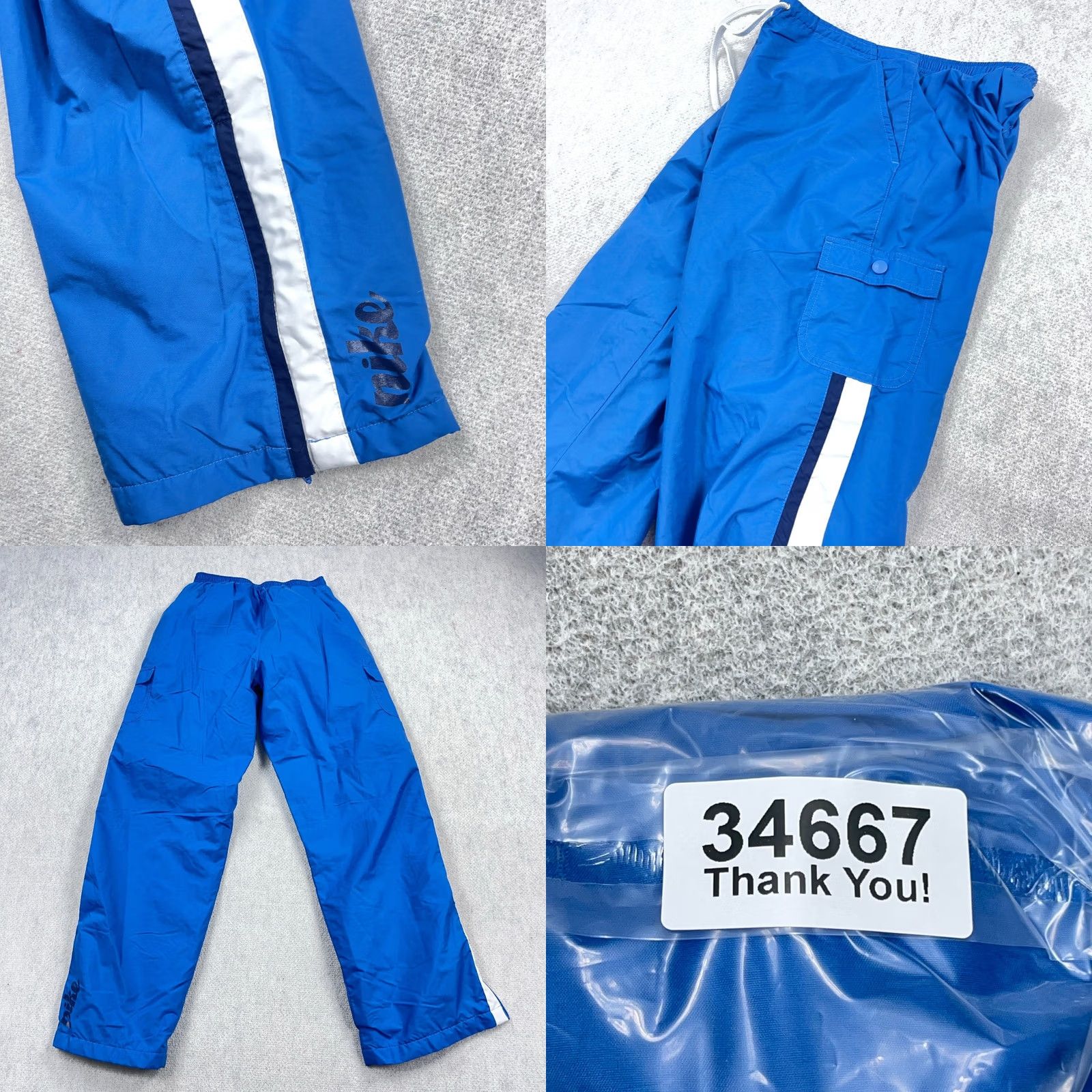Nike VINTAGE Nike Pants XL Blue Baggy Y2K 90s Track Suit Windbreakers 25x30 Women Size 40" / US 18 - 9 Thumbnail