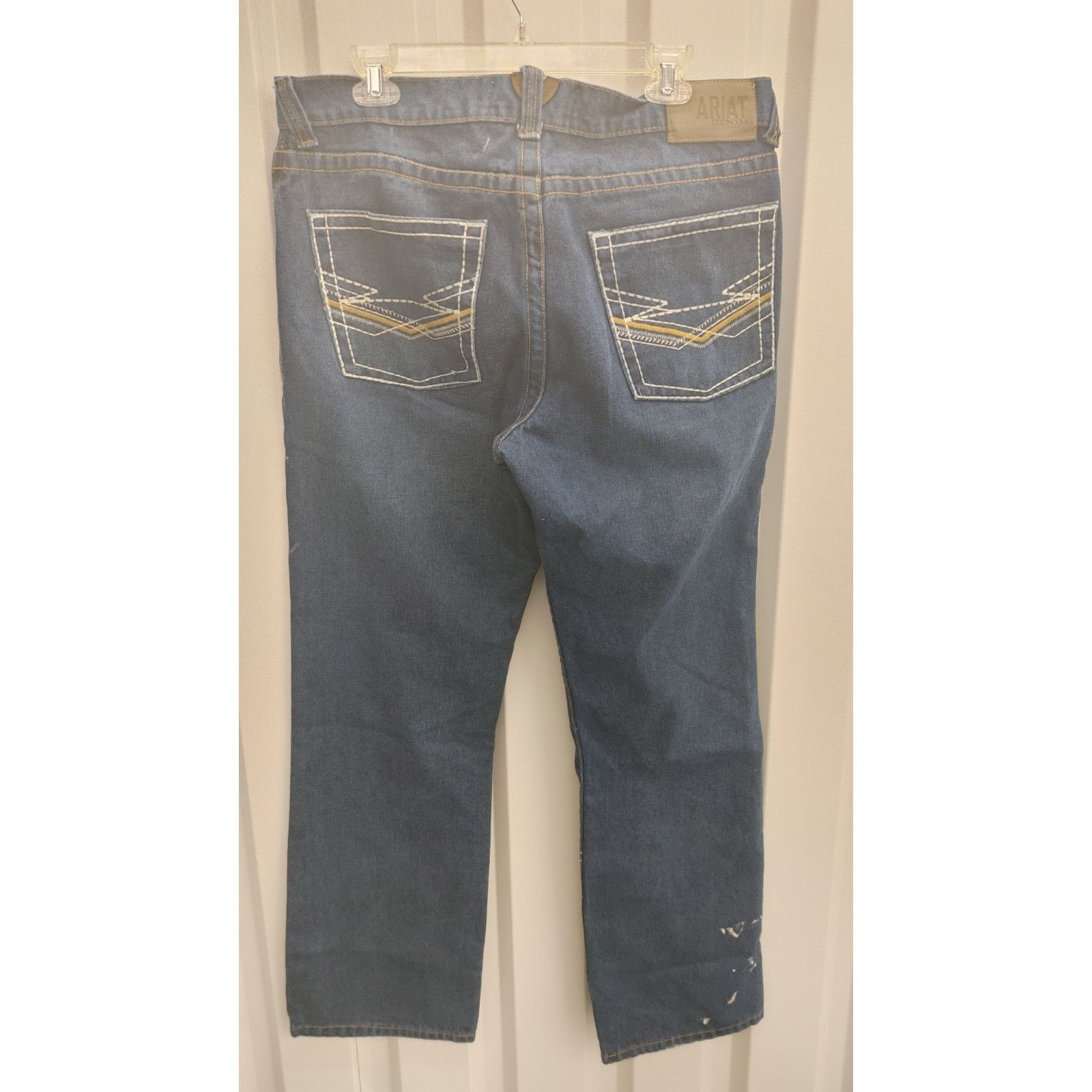 Ariat Ariat M5 Slim Straight Jeans Mens 34x32 Splatter Size US 34 / EU 50 - 5 Thumbnail