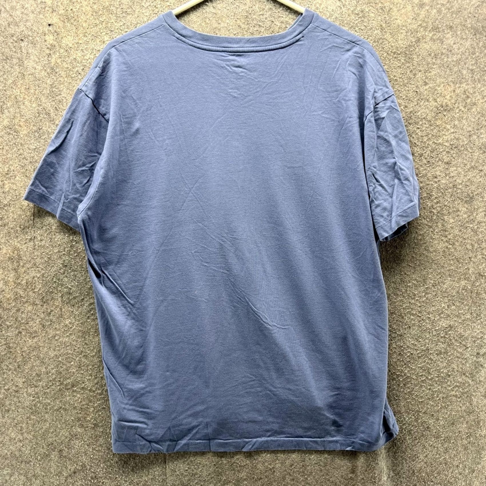 Polo Ralph Lauren Polo Ralph Lauren Shirt Mens Medium Blue V-Neck Yellow Pony Logo Cotton Casual Shirts T-Shirt Short Sleeve Size US M / EU 48-50 / 2 - 2 Thumbnail