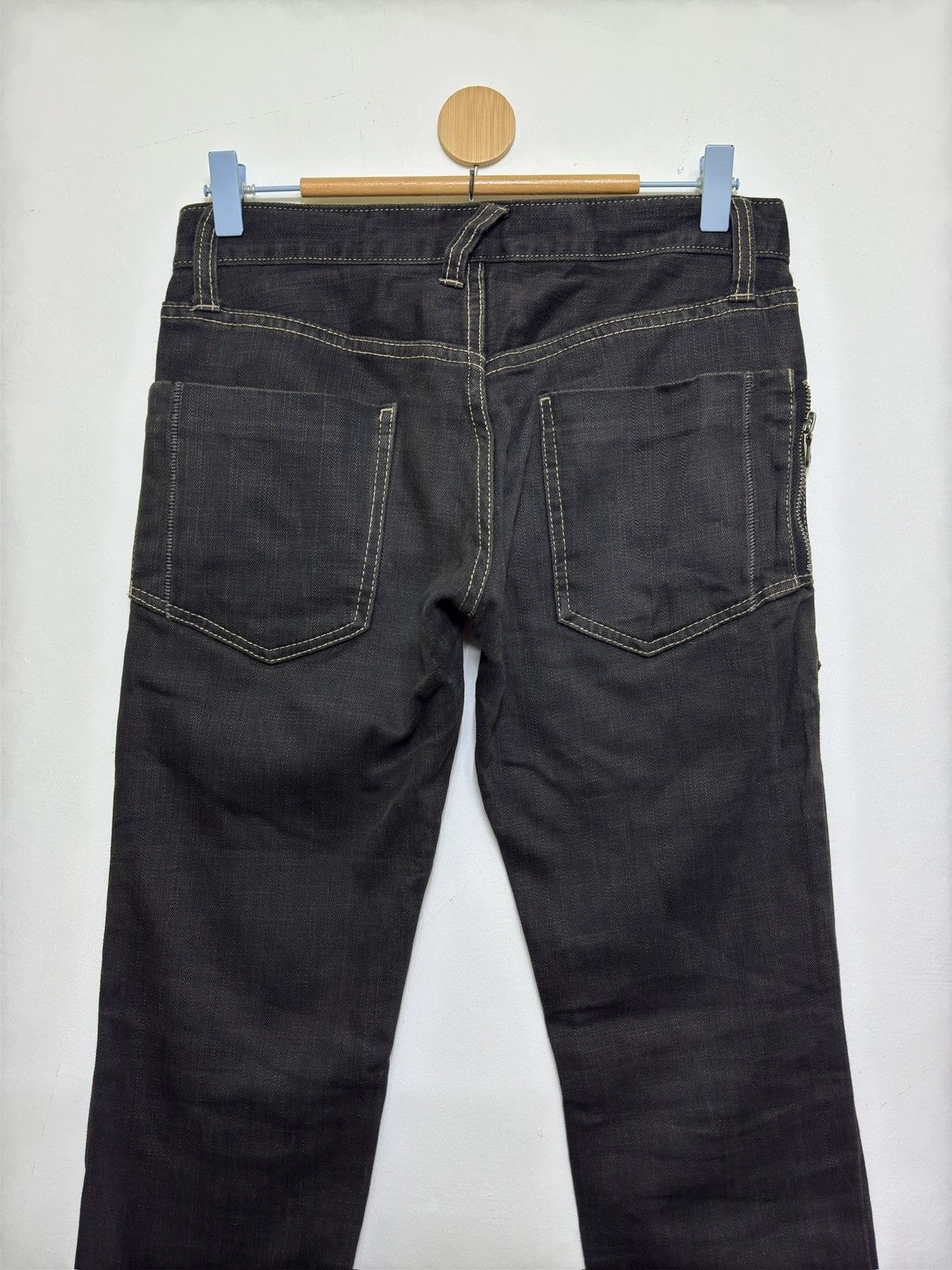 PPFM Vintage PPFM Japan Multi-Zipper Low Rise Punk Denim Pants Size US 28 / EU 44 - 7 Thumbnail