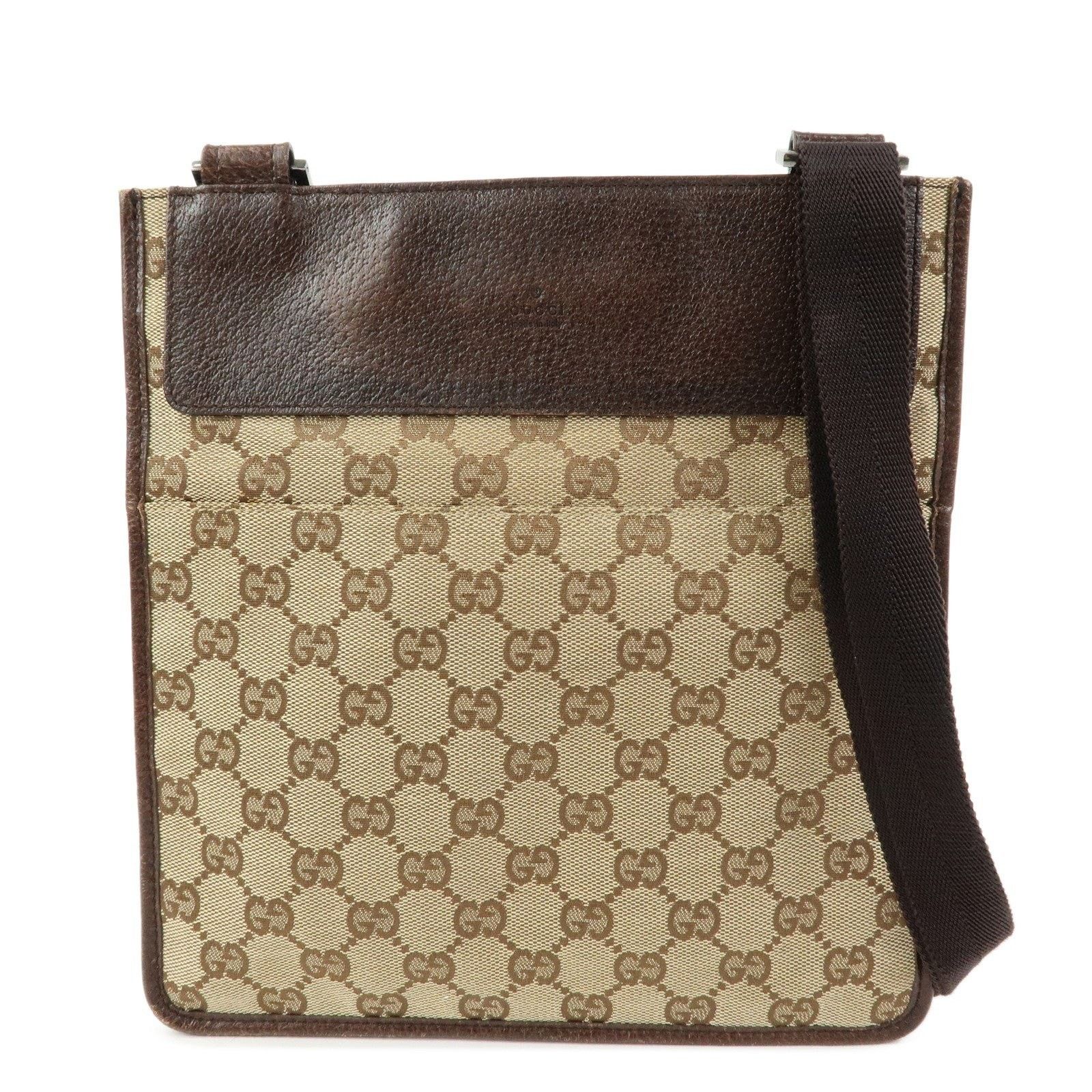 Gucci Gucci GG Canvas Crossbody Bag Brown Size ONE SIZE - 1 Thumbnail