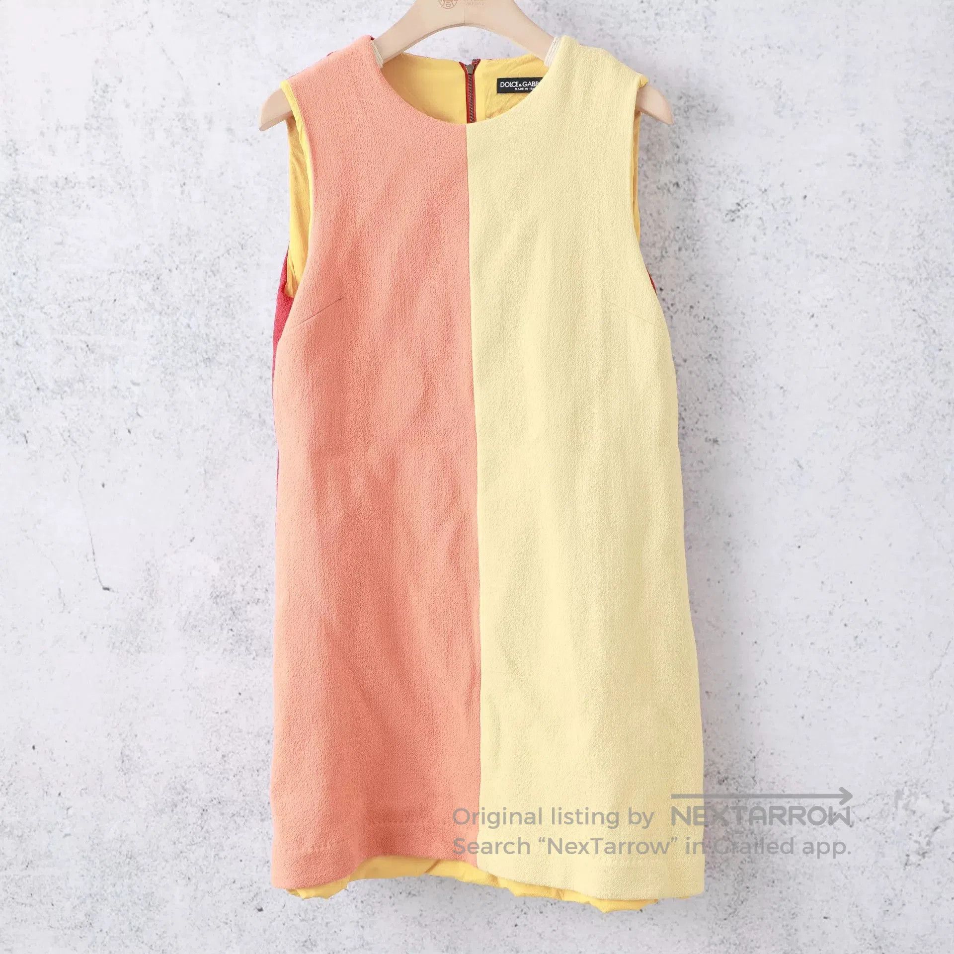 Dolce & Gabbana Dolce & Gabbana Wool Colorblock Sleeveless Dress. Size L / US 10 / IT 46 - 1 Thumbnail
