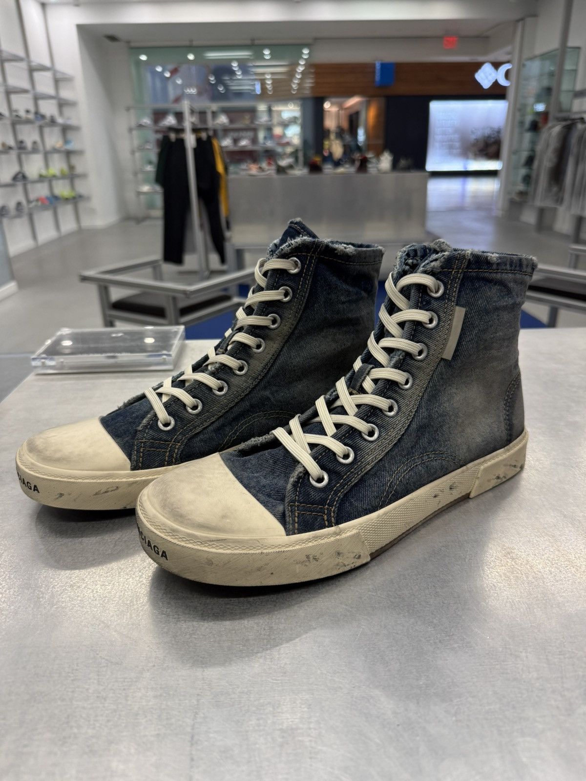 Balenciaga Paris High Destroyed Denim