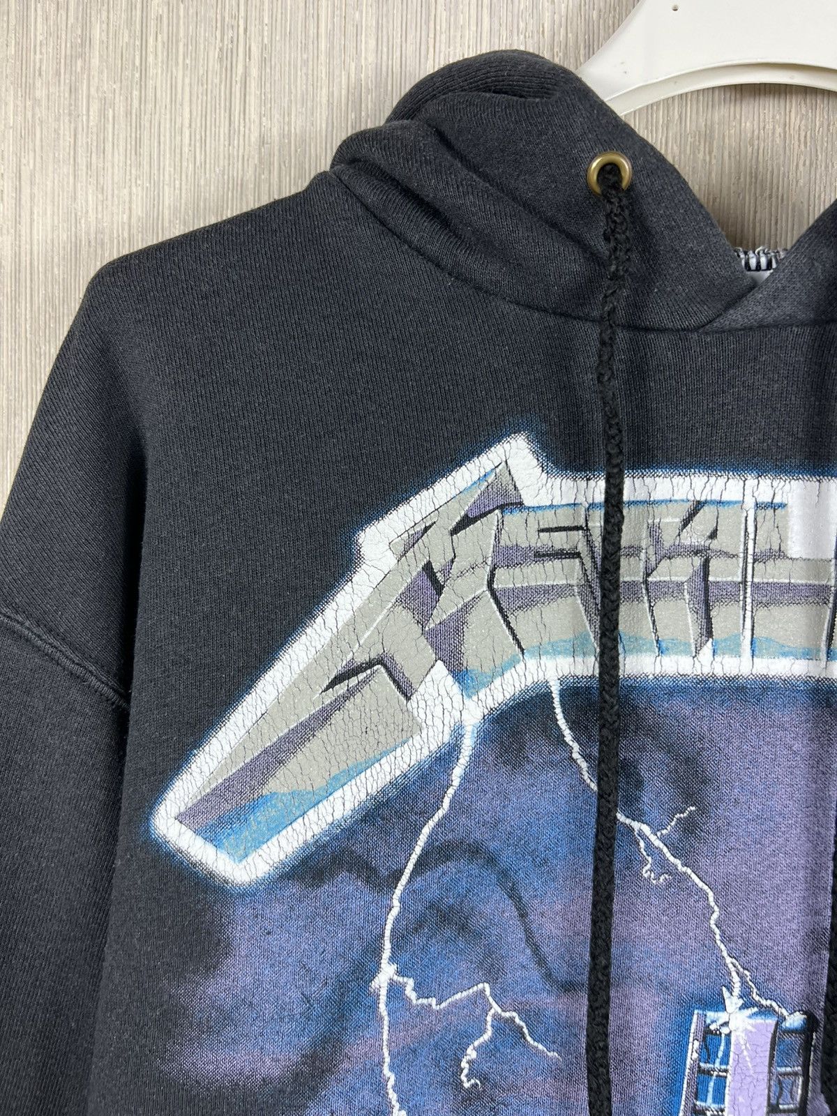 Metallica Vintage 1994 Metallica ride the lightning hoodie giant fotl Size US M / EU 48-50 / 2 - 9 Thumbnail