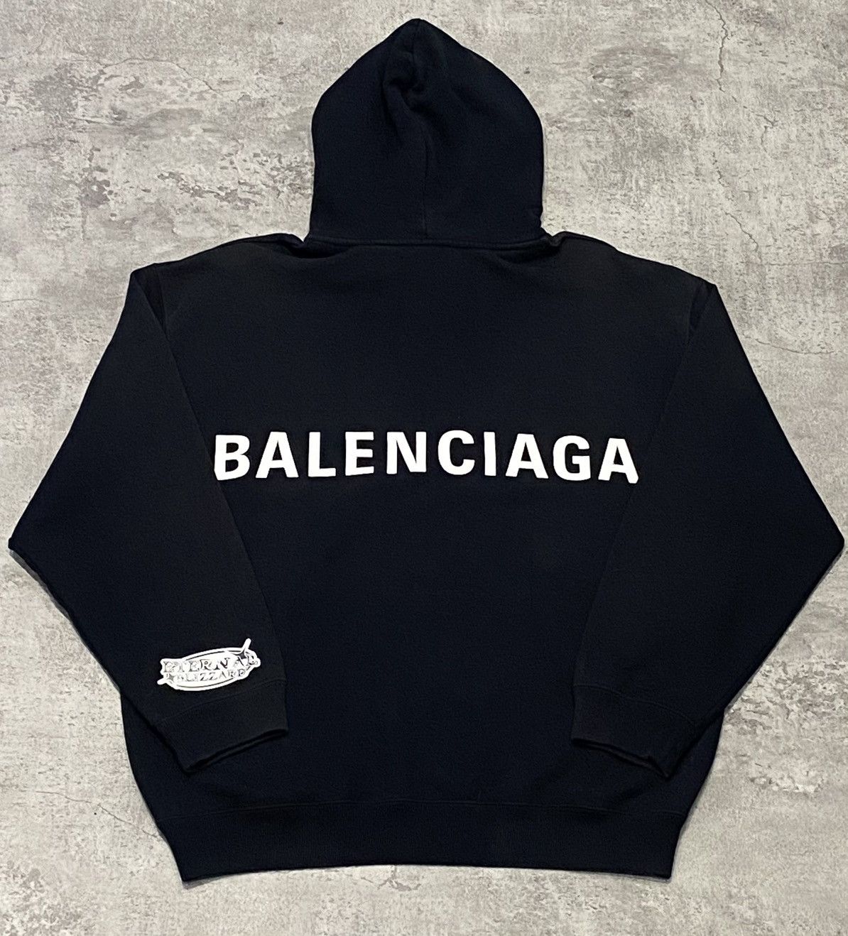 Balenciaga Balenciaga Back Logo Black Pullover Hoodie Size US L / EU 52-54 / 3 - 1 Thumbnail