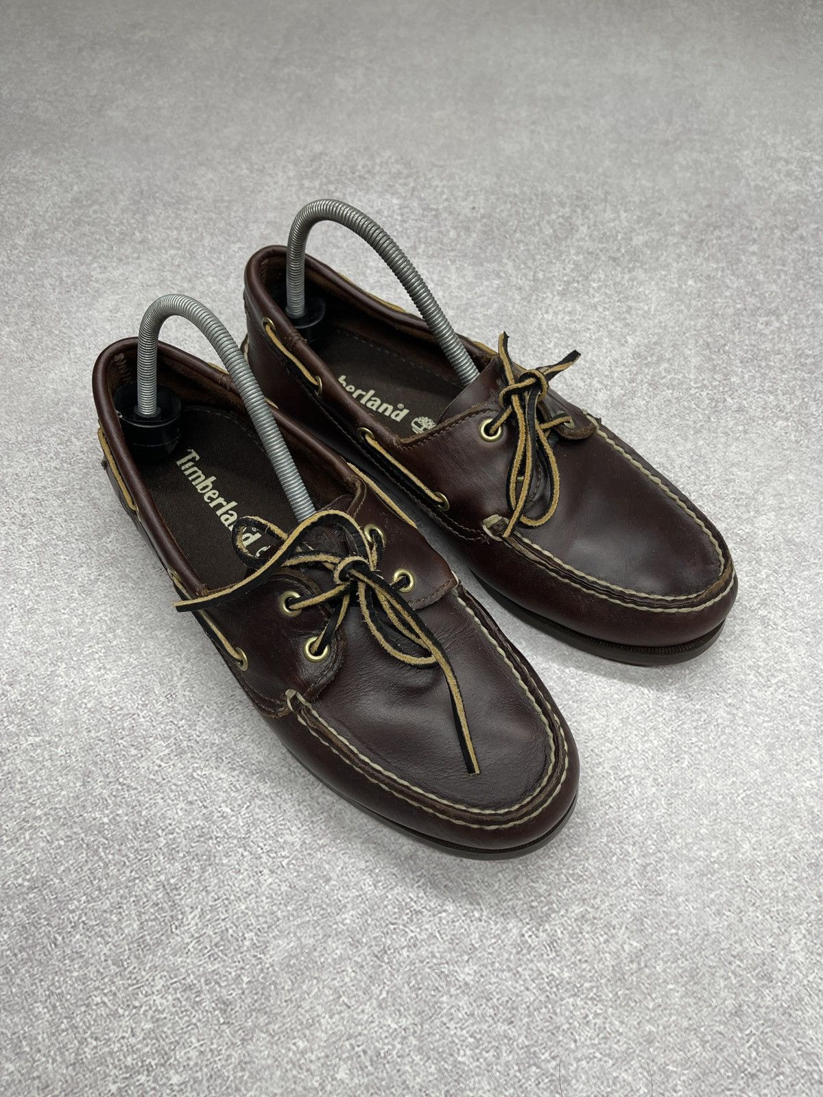 Timberland Mens Timberland 3 Leather Top Sider Low Boot Brown Size US 8.5 / EU 41-42 - 2 Thumbnail