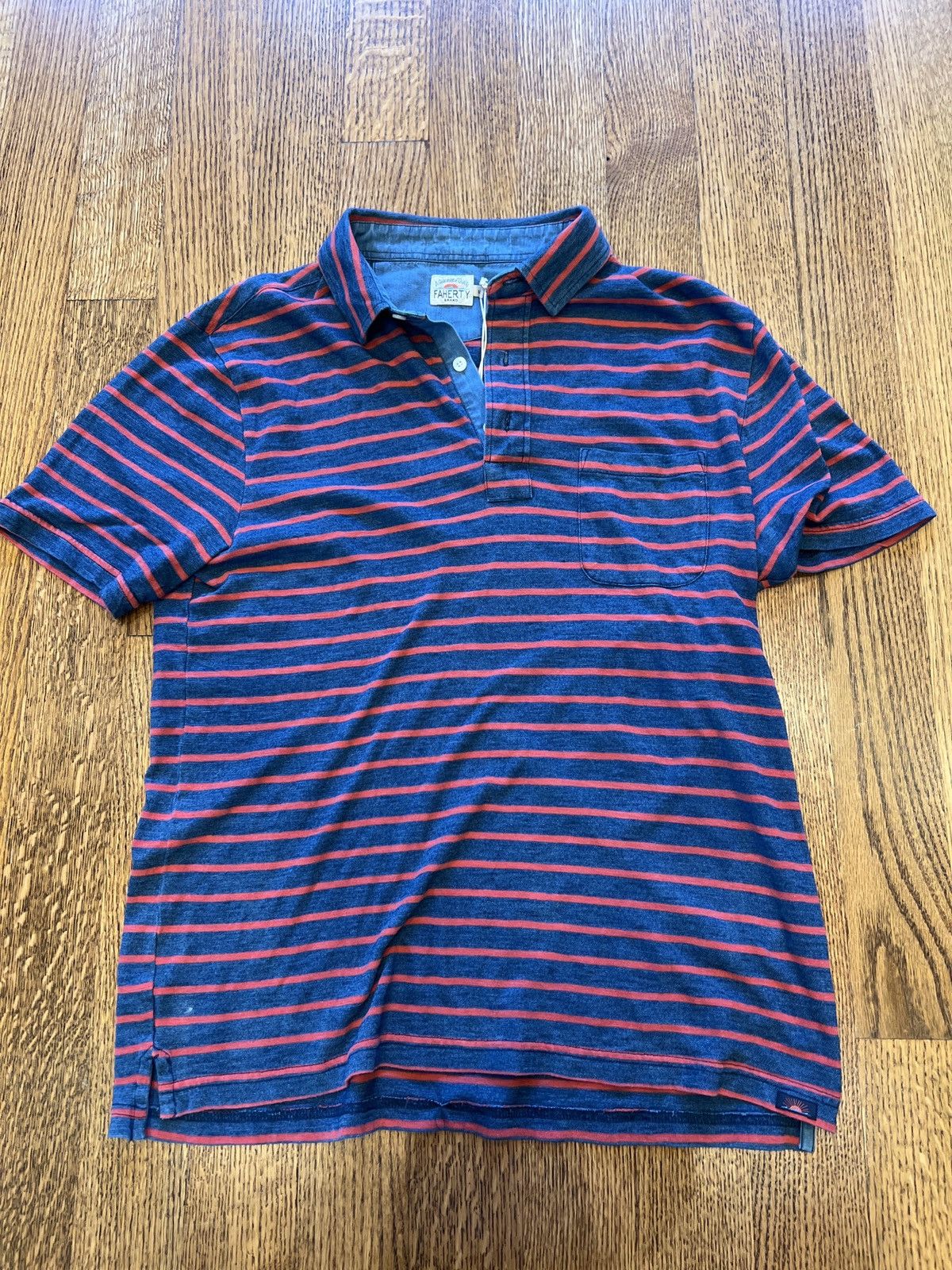 Faherty Breton Stripe Polo Size US M / EU 48-50 / 2 - 1 Thumbnail