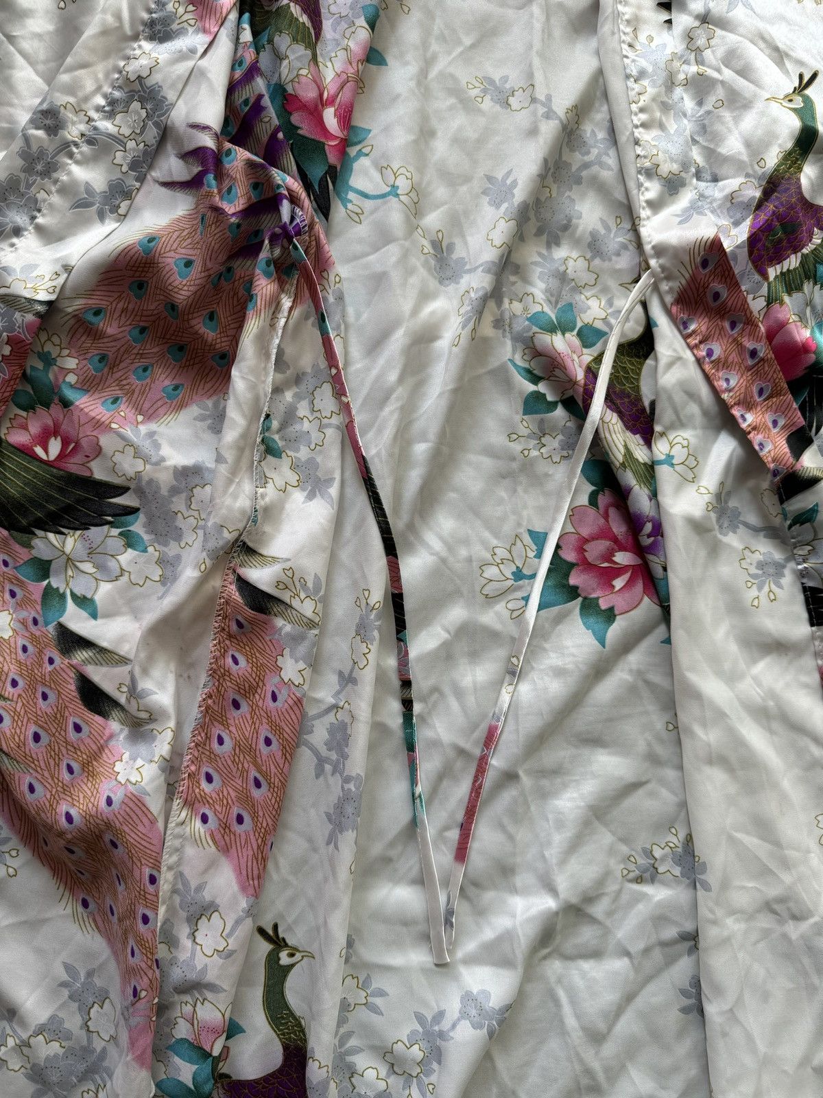 Japanese Brand × Vintage 🇯🇵 Japanese style 100% silk kimono dress Oriental village Size M / US 6-8 / IT 42-44 - 6 Thumbnail