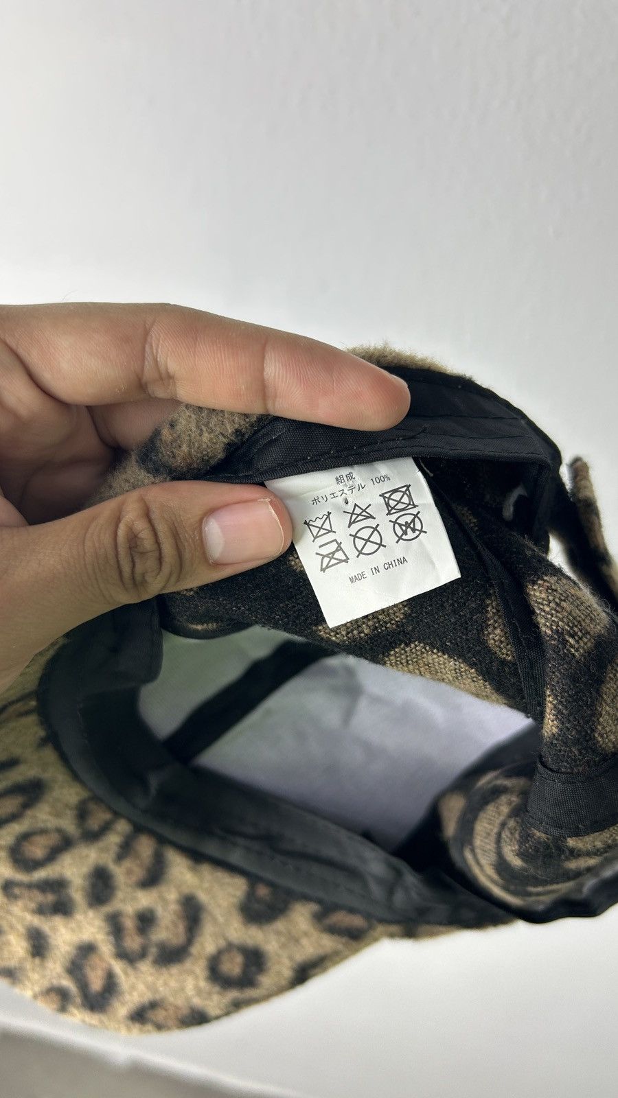 Japanese Brand × Vintage 1990s Big Leopard Print Cap Size ONE SIZE - 9 Thumbnail
