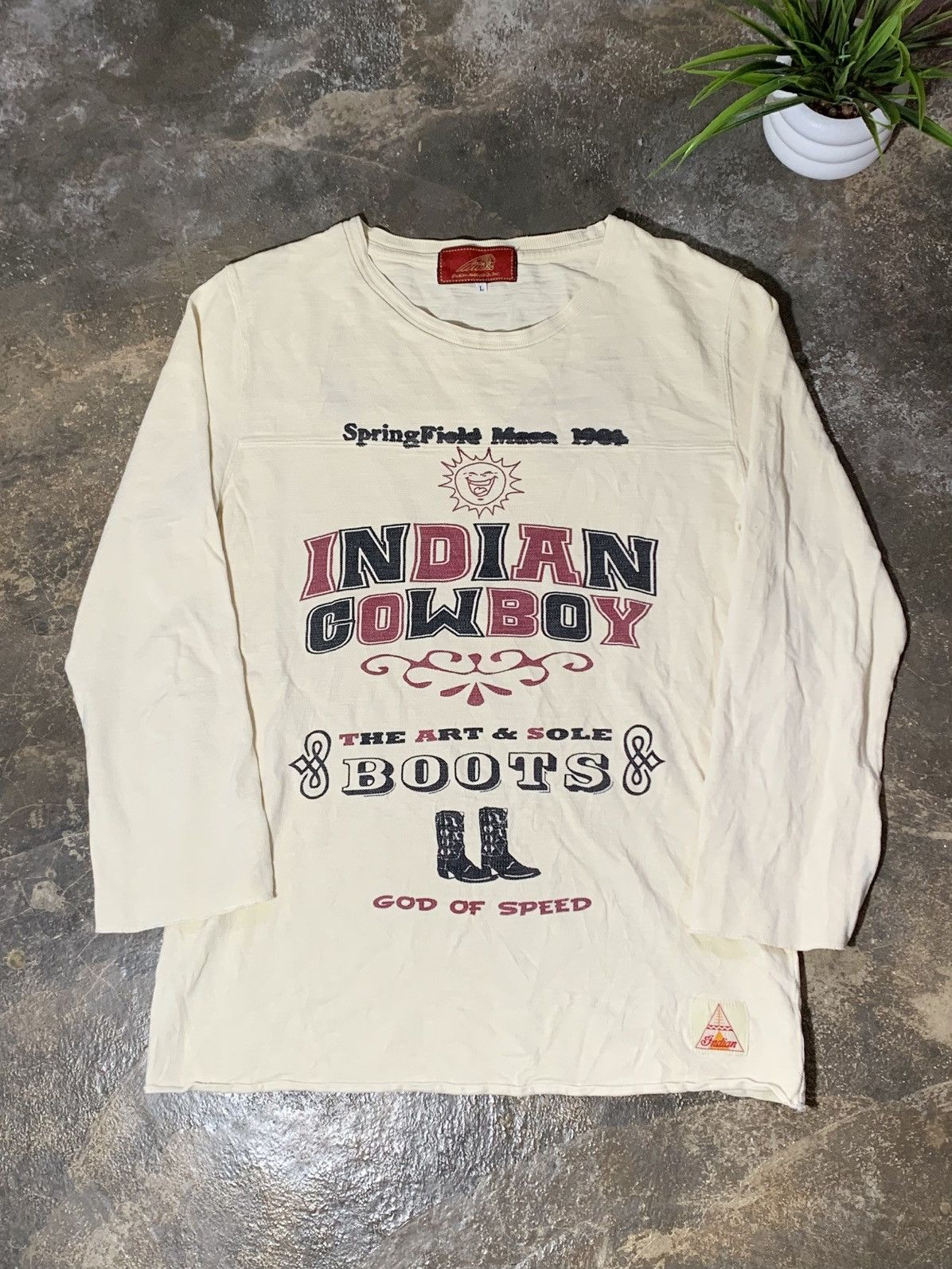 Indian Motorcycle Vintage Indian Motorcycle Longsleeve Tshirt Size US L / EU 52-54 / 3 - 1 Thumbnail