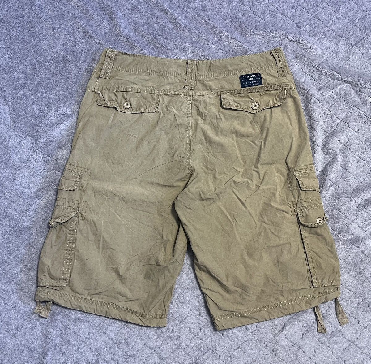 Ecko Unltd. × Vintage 💥CRAZY Y2K CARGO ECKO UNLTD SHORTS Size US 32 / EU 48 - 2 Thumbnail